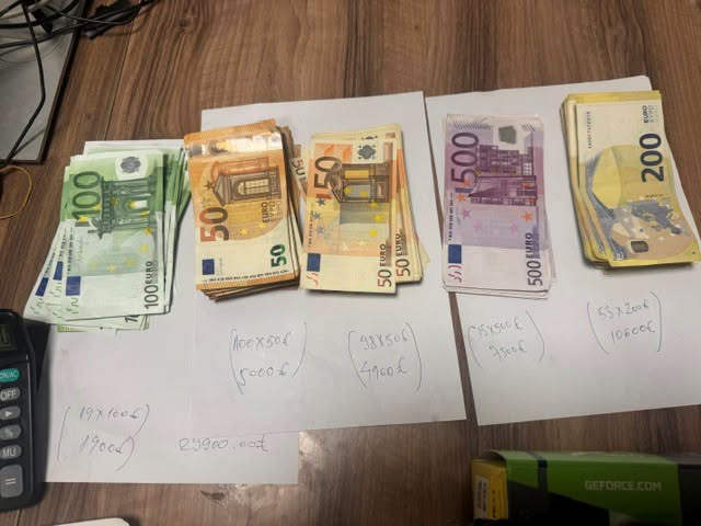 Kapen gati 30 mijë euro dhe mall i padeklaruar në Han të Elezit, sekuestrohet edhe automjeti