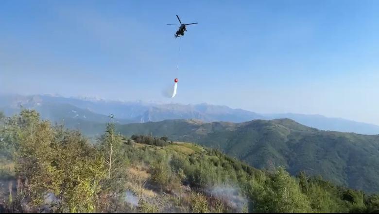 Përfshihet nga flakët pylli i Iballes në Fushë Arrëz  nis ndërhyrja nga ajri 