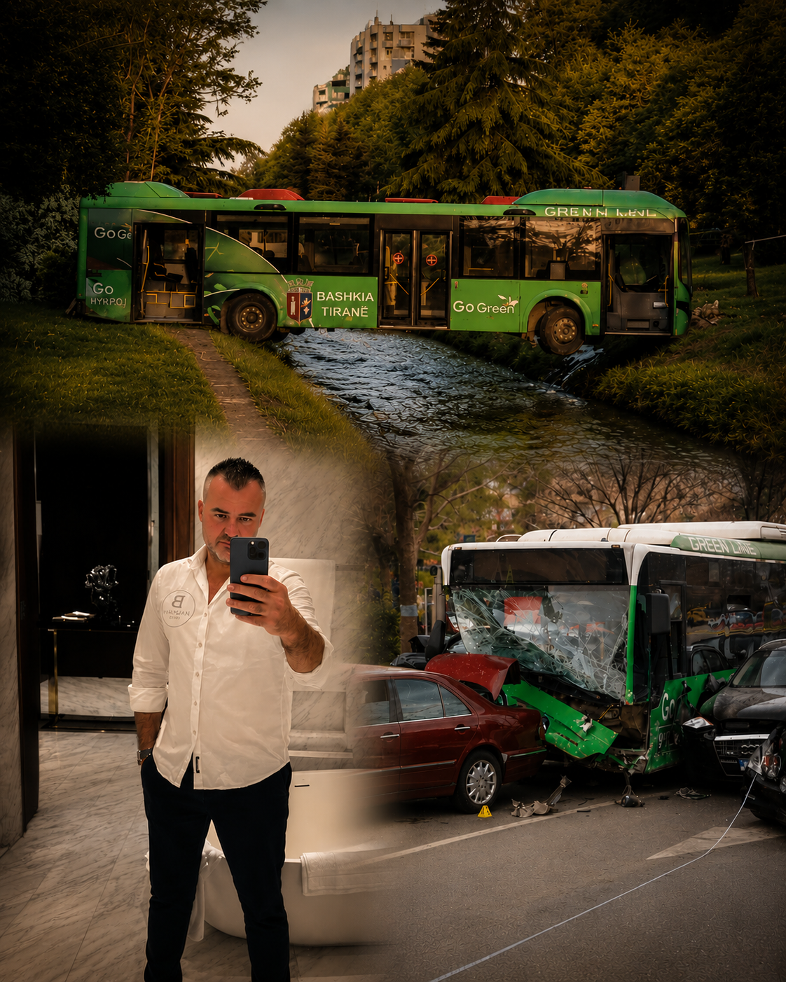 Nga tenderat e shëndetësisë te  sauna  në autobus  Nadir Çausholli i Green Line vazhdon të dhunojë qytetarët e Tiranës