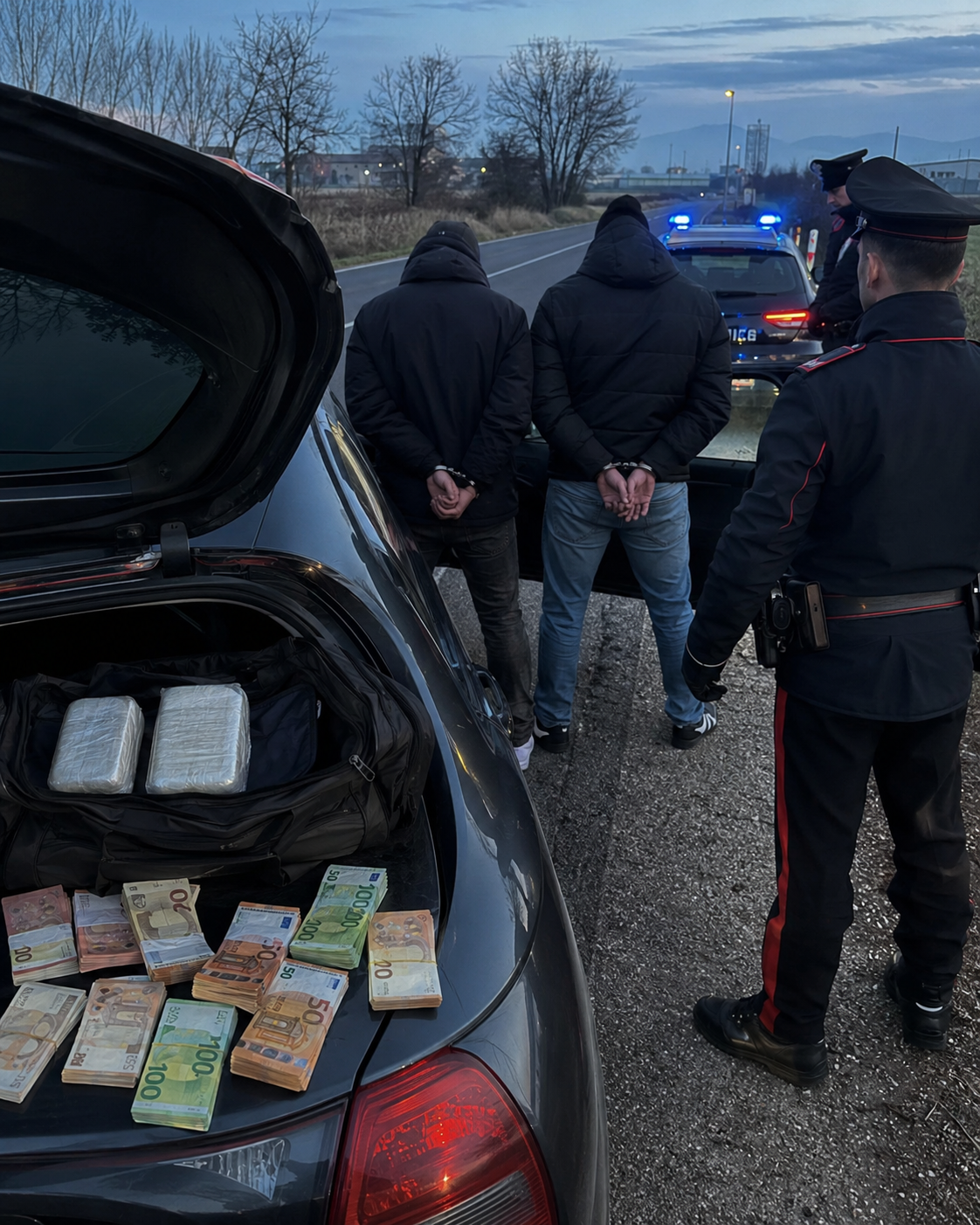 Me 2 kilogramë kokainë dhe 37 mijë euro të sekuestruara, arrestohet 33-vjeçari shqiptar në Itali