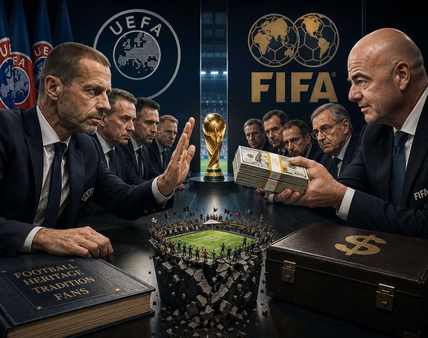 “Kupa e Botës nuk është në shitje”, UEFA kërcënon FIFA-n me bojkot të të gjithë Botërorëve