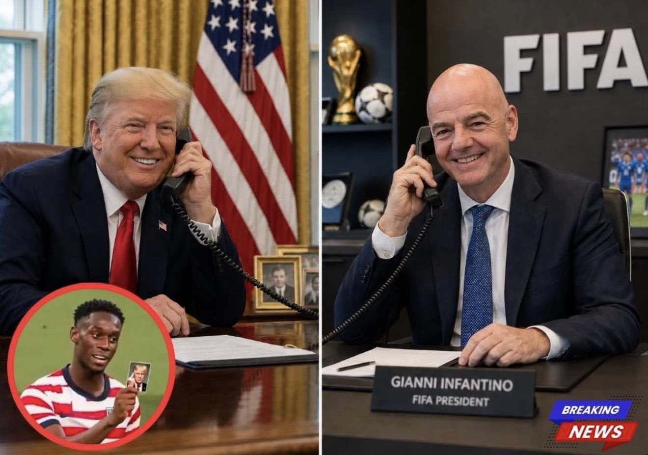 Trump falenderon FIFA n për anulimin e kartonit të kuq të Balogun   U korrigjua një padrejtësi e madhe 