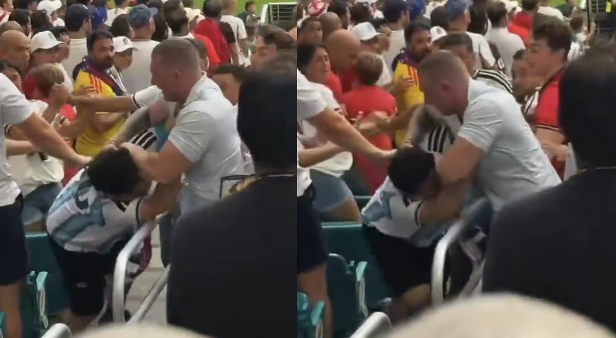 Sherr në tribunat e Botërorit  plas grushti mes tifozëve në ndeshjen Norvegji Angli