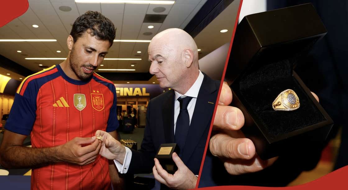 Spanja kampione e botës dhe e para me unazat e arta të FIFA s  18 karat luks për  La Roja  n