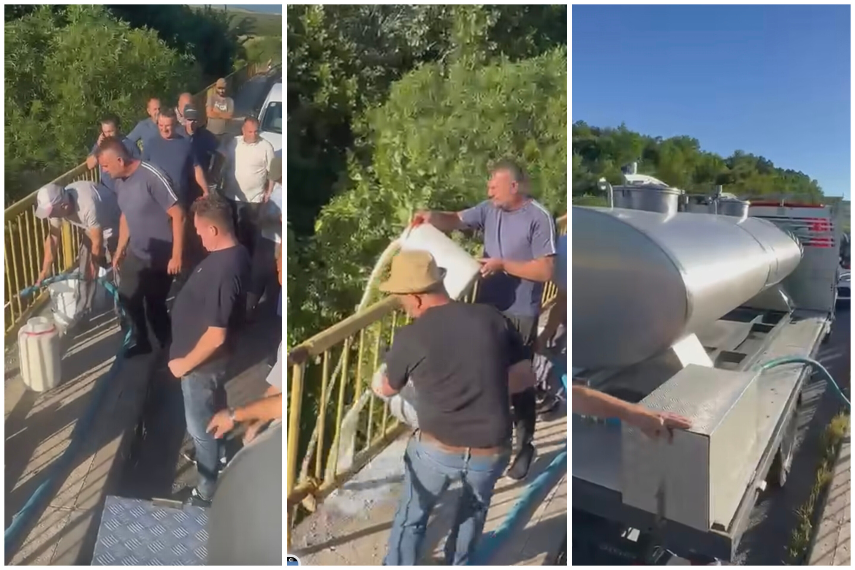 Prodhuesit derdhin qumështin në lumë, paralajmërojnë protesta