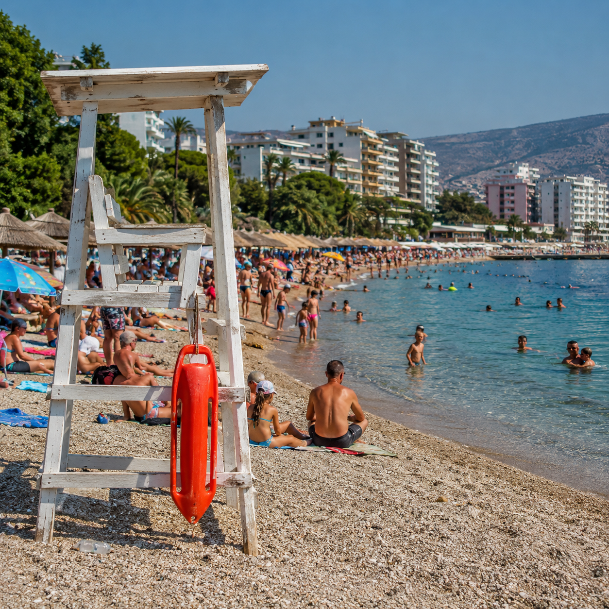 Plazhet mbushen me turistë  por ku janë vrojtuesit e plazhit 