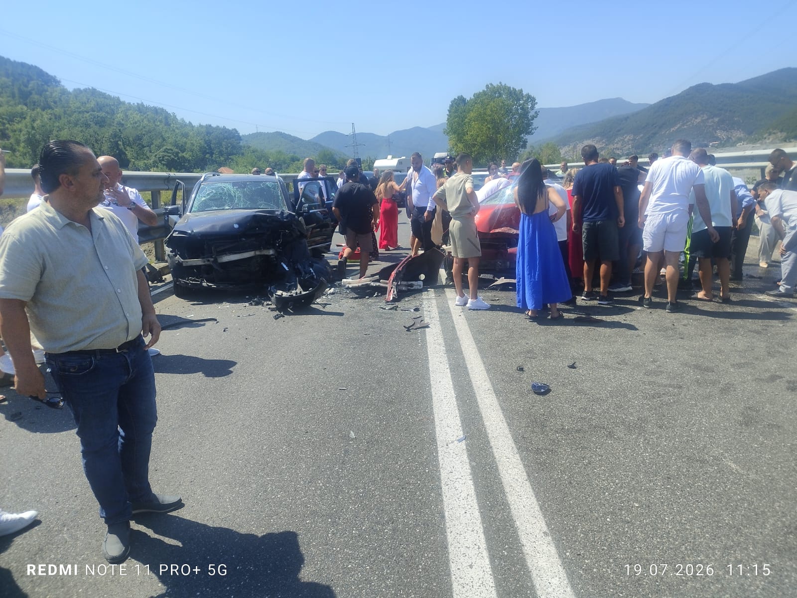 Përplasen dy mjete pranë Rubikut  plagosen dy persona