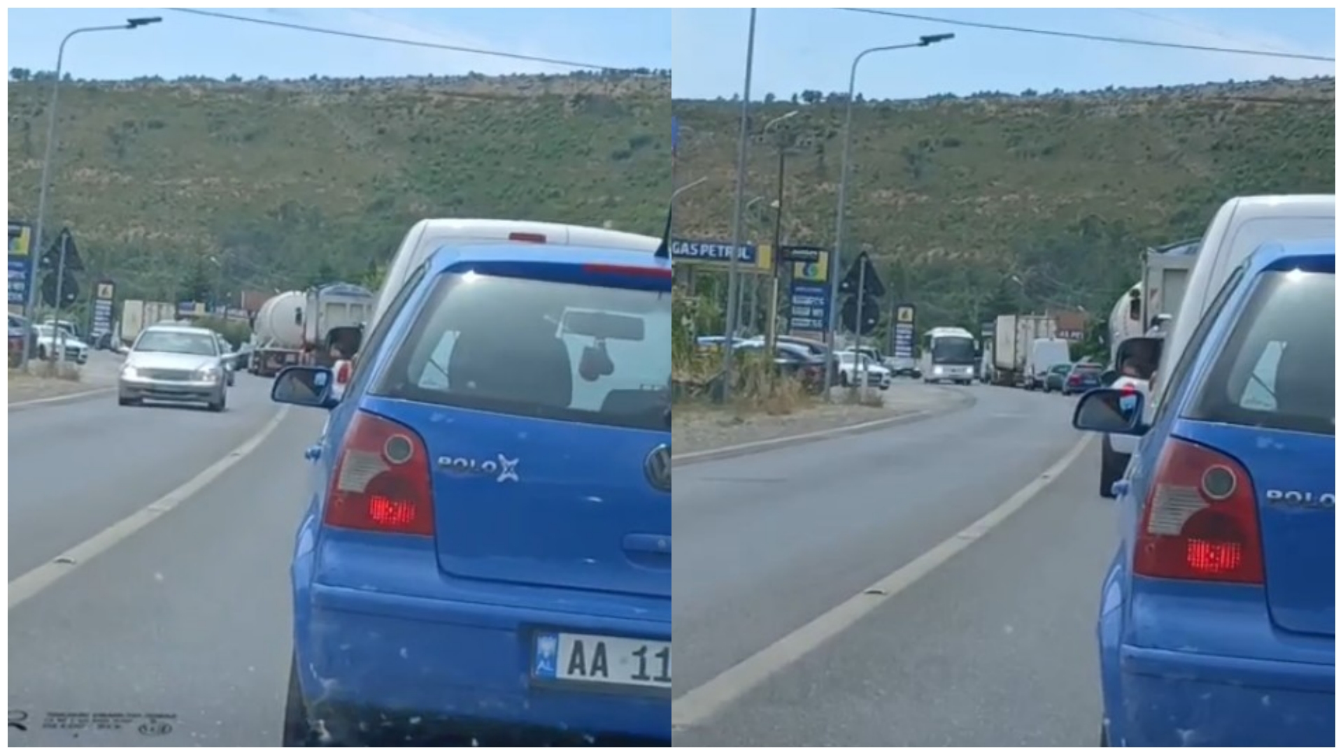 Trafik kilometrik në Lezhë  qytetarët  Rrugorja të zbresë në terren