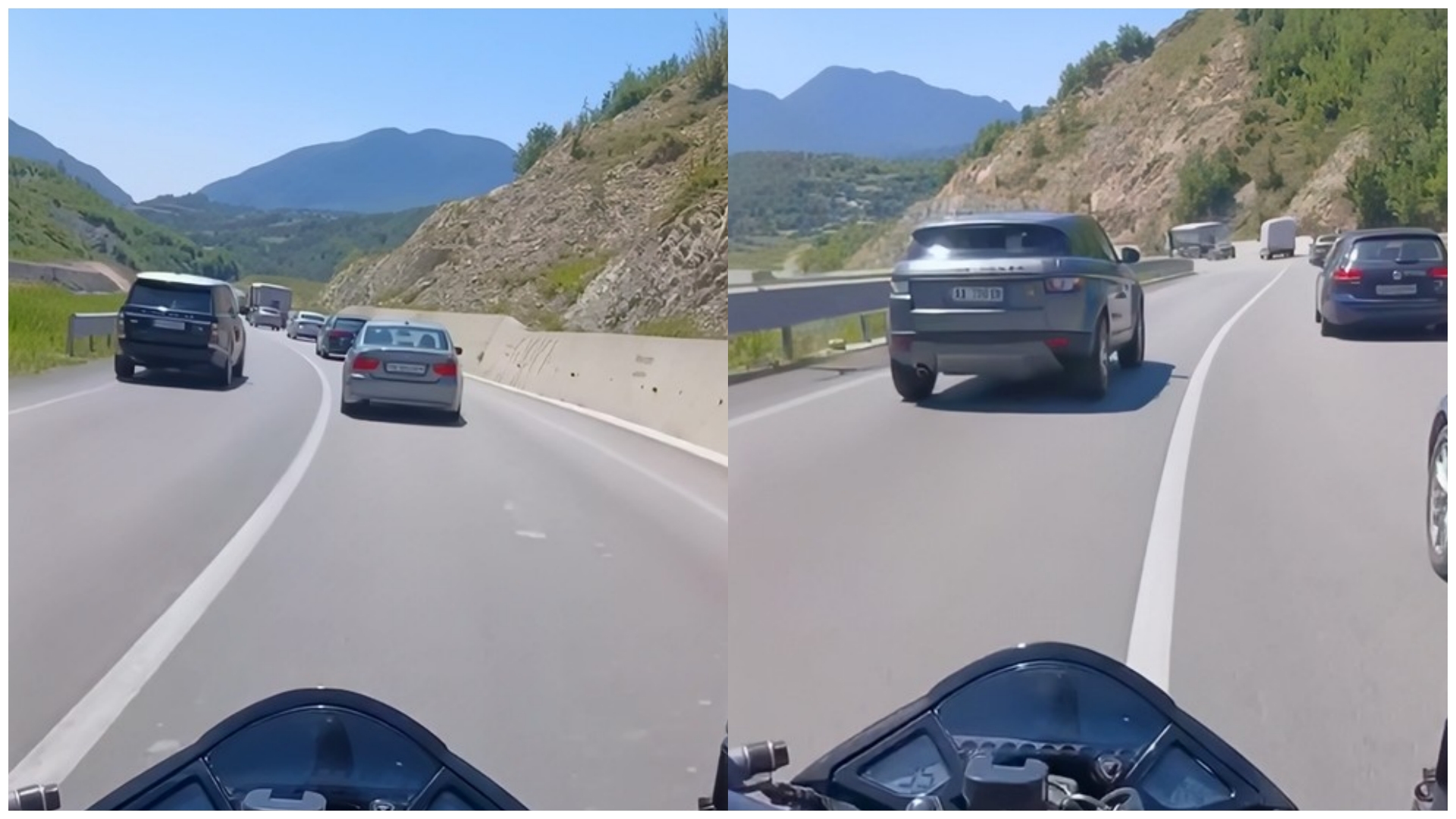  Range Rover at  nuk presin dot në vapë dhe parakalojnë zinxhir