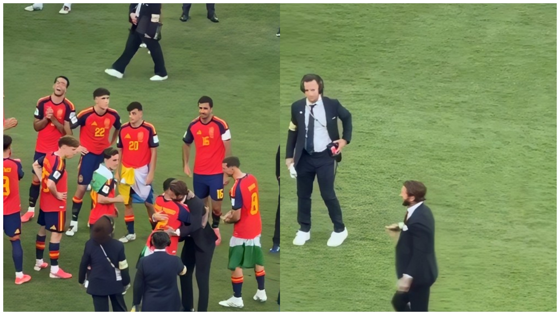 Pas fitores së Spanjës  kapiteni legjendar Ramos zbriti të përqafonte lojtarët