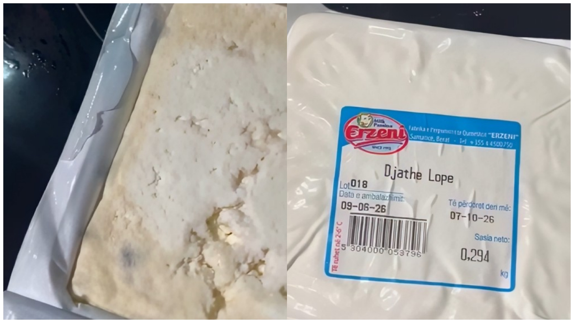 Skandal pas skandali në Big Market! Pas orizit me insekte, qytetarja blen djathë Erzeni me myk