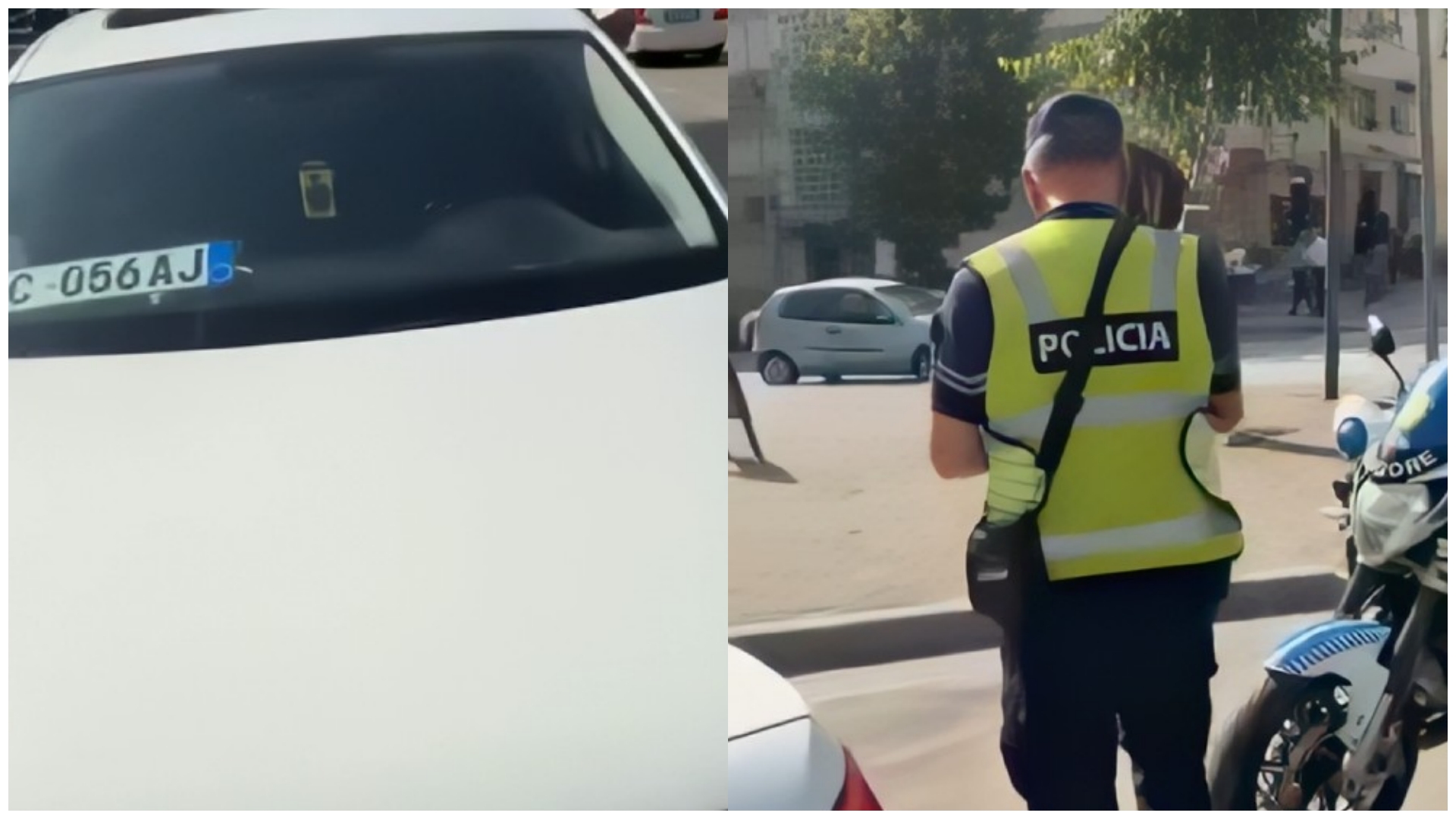  Unë vi si turist  polici më gjobit se më ka rënë targa 