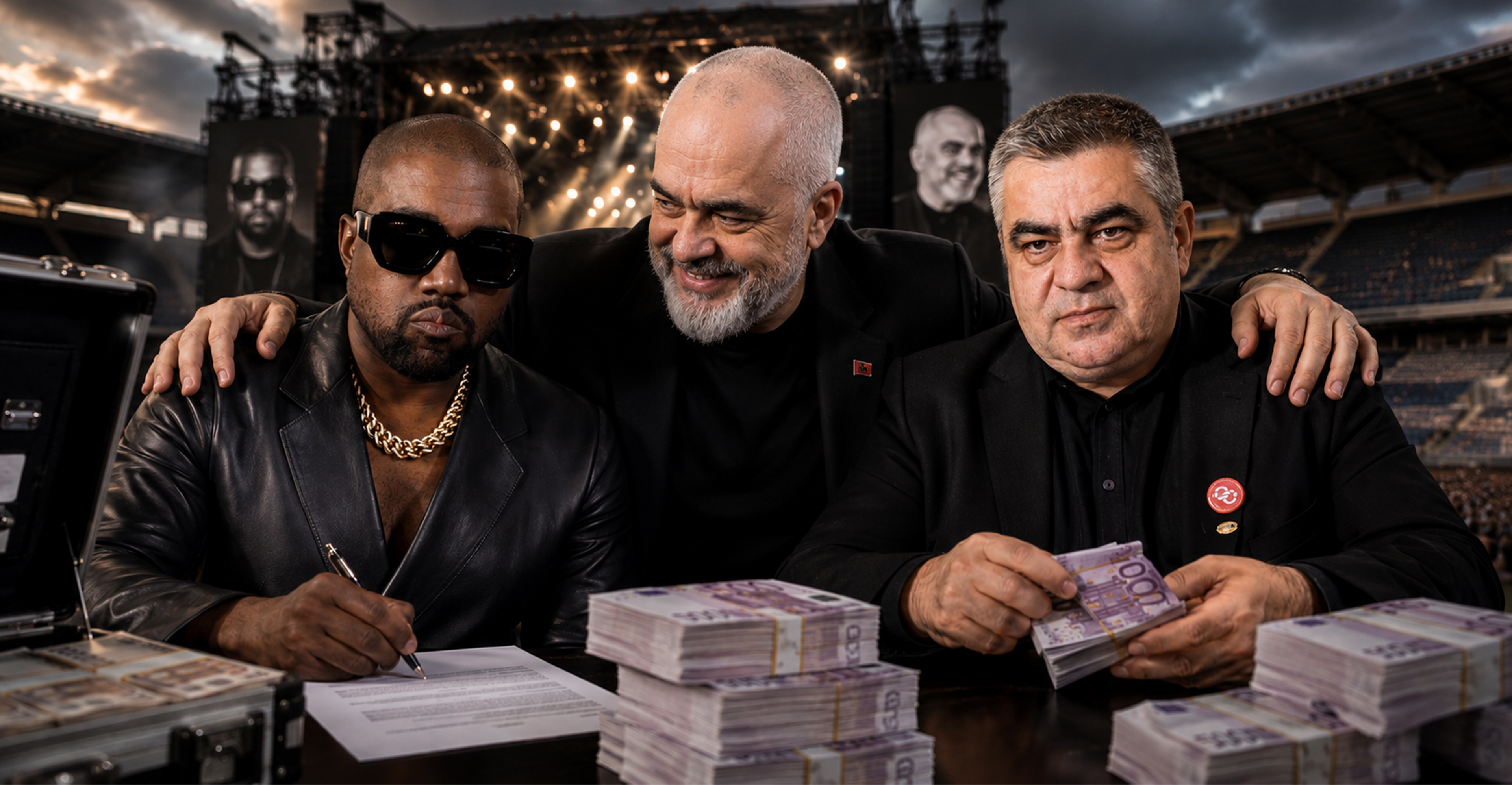 Rama dhe Gonxhja gënjyen publikisht  Kaluan 4 milionë euro nga paratë tona për koncertin e Kanye West