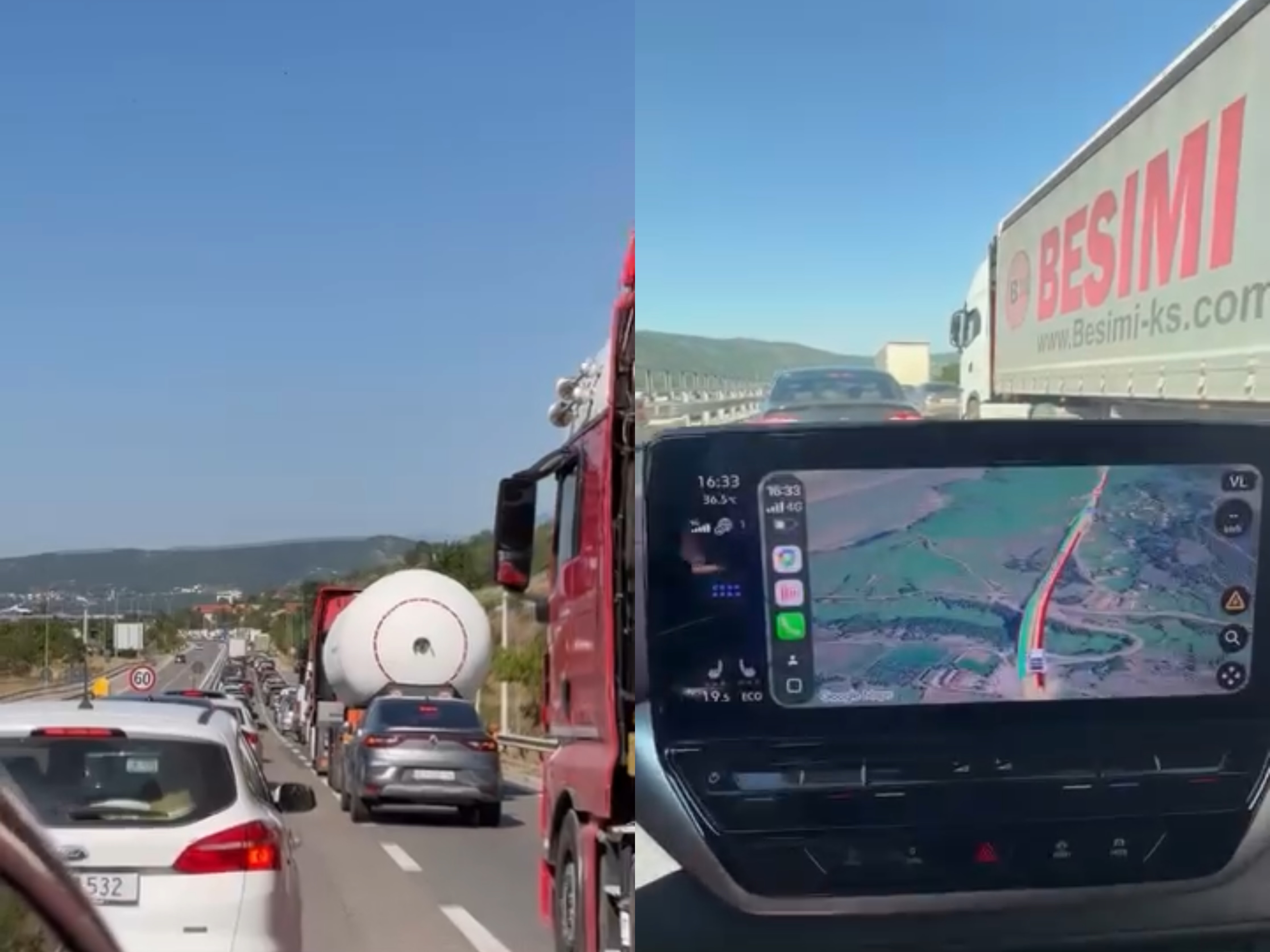 Morina paralizohet nga fluksi, radhë kilometrike për të hyrë në Kosovë