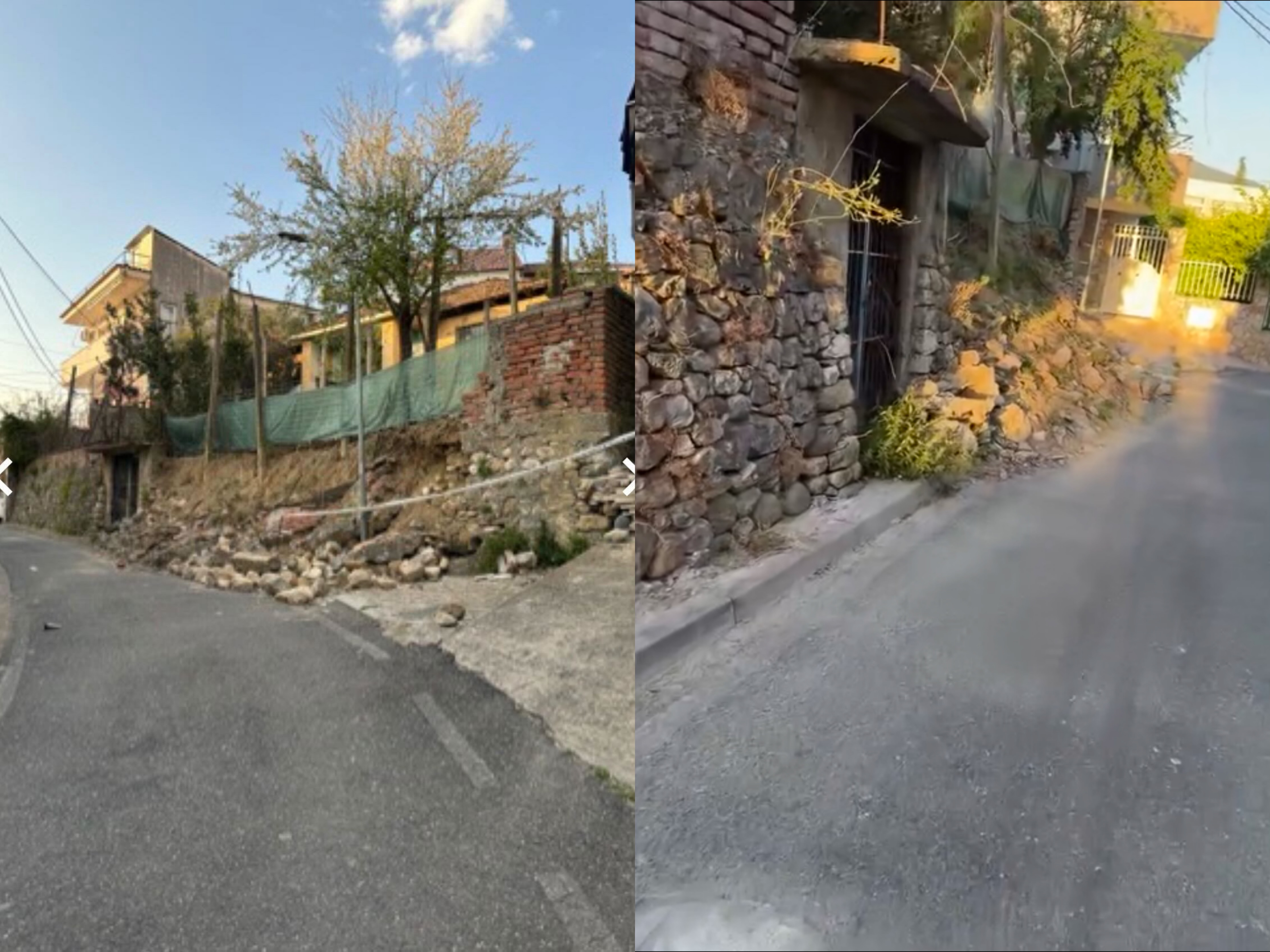 Muri i shembur në Shkozë kthehet në rrezik për banorët  bashkia mjaftohet me një shirit