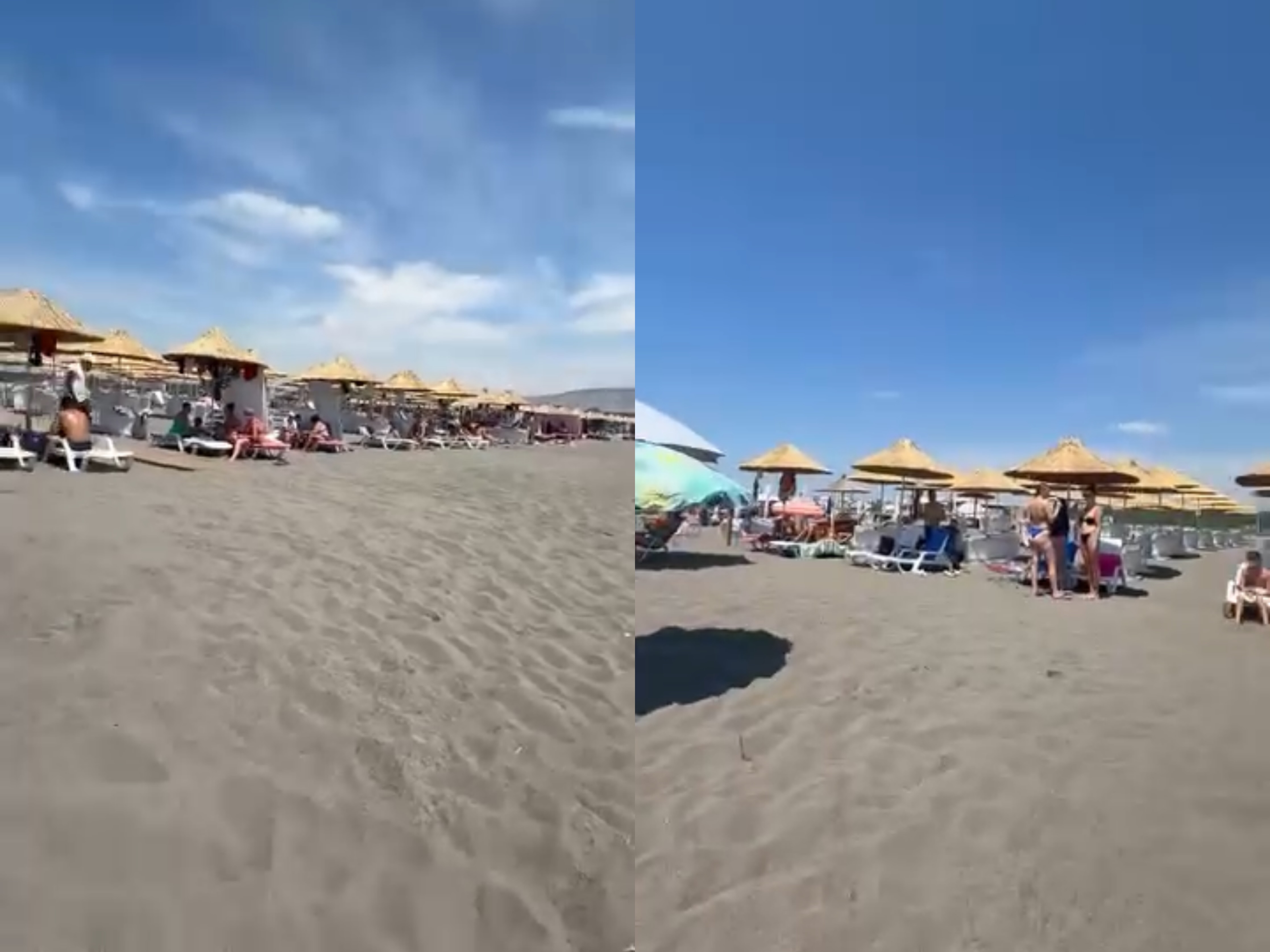 Plazhi publik në Velipojë është zhdukur  bregu mbushet me shezlongë