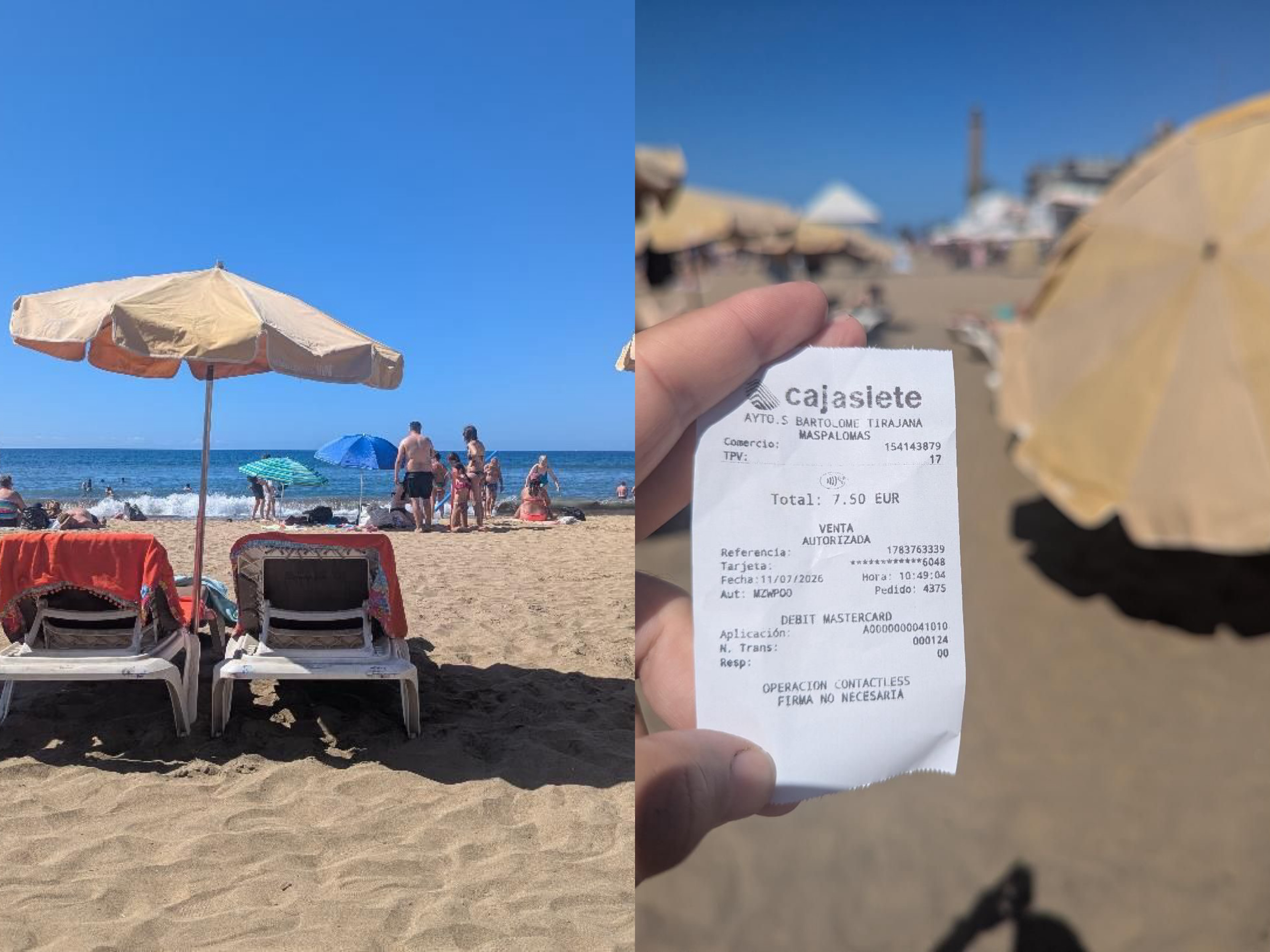 7.5€ çadra me dy shezlongë në Spanjë, shqiptari: Këtu merr edhe kupon tatimor