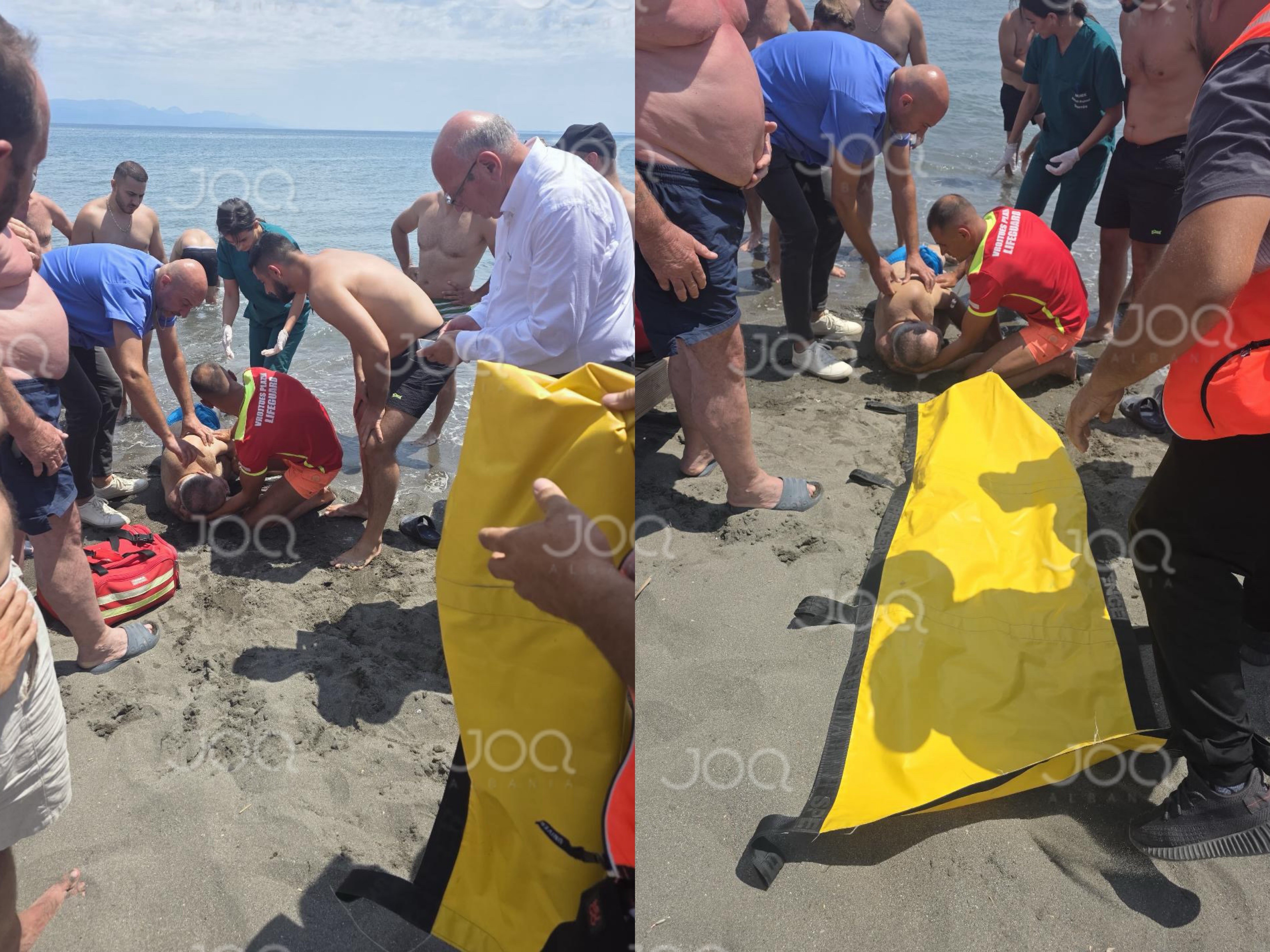 Vrojtuesi i plazhit i shpëton jetën pushuesit në Velipojë pas një ataku në det