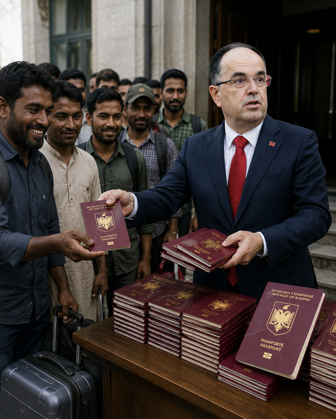 Begaj persekuton 10 talentet kuqezi duke u vonuar pasaportat, për punëtorët e huaj dyert hapur