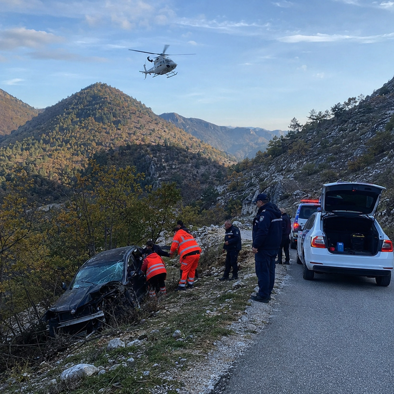 Aksident tragjik në Mirditë: Humb jetën 20-vjeçari, dy të plagosur drejt Traumës