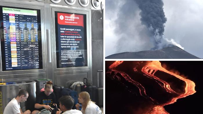 Etna paralizon fluturimet  mijëra pasagjerë bllokohen në aeroportet e Siçilisë