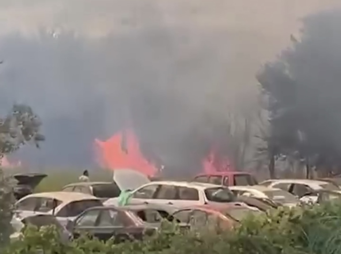 120 makina të shkrumbuara nga flakët, pronari: Dëmi 30 mijë €, shteti të na ndihmojë