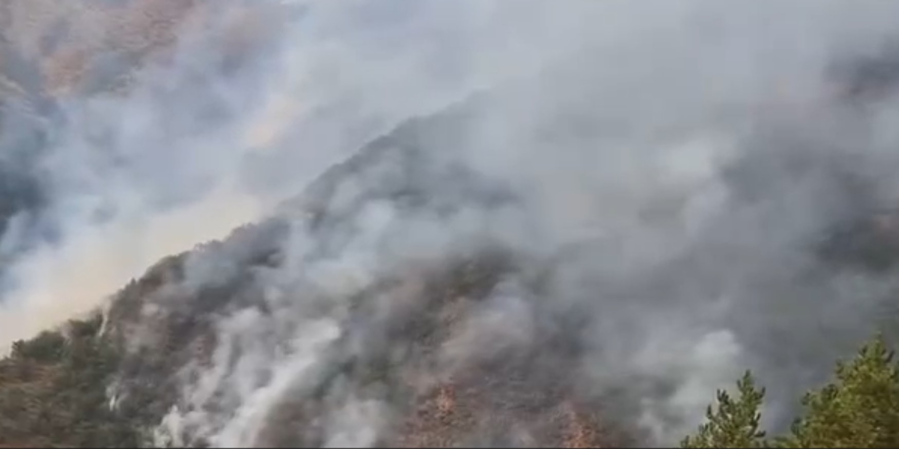 Zjarri nuk ndalet në Kaçinar, flakët përpijnë sipërfaqe të mëdha në Mirditë