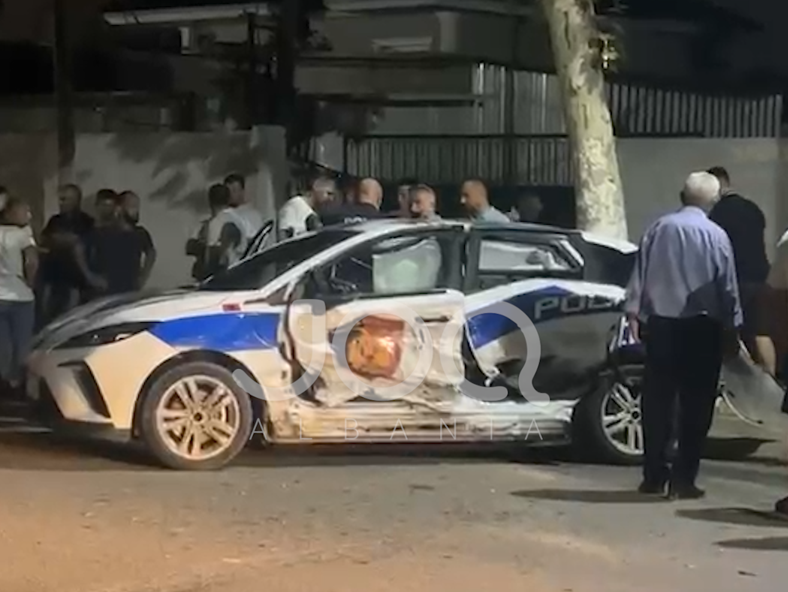 Përplaset makina e Policisë në Kamëz, dyshohet se ishte në ndjekje të një personi