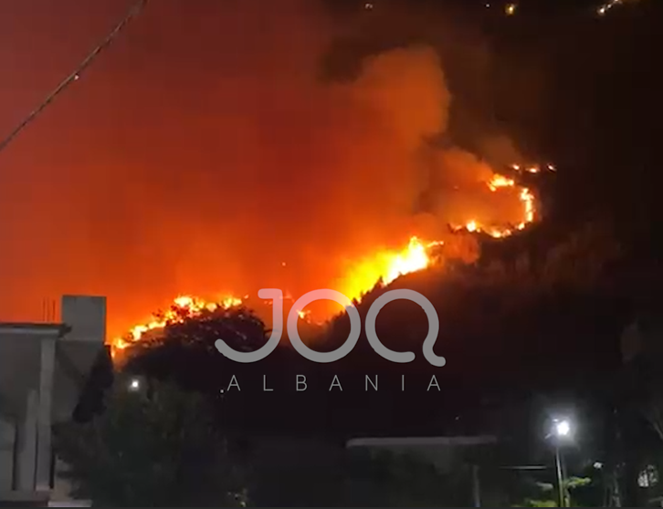 Zjarri në Krujë kërcënon zonat e banuara, nis evakuimi i banorëve në Barabit–Lluban