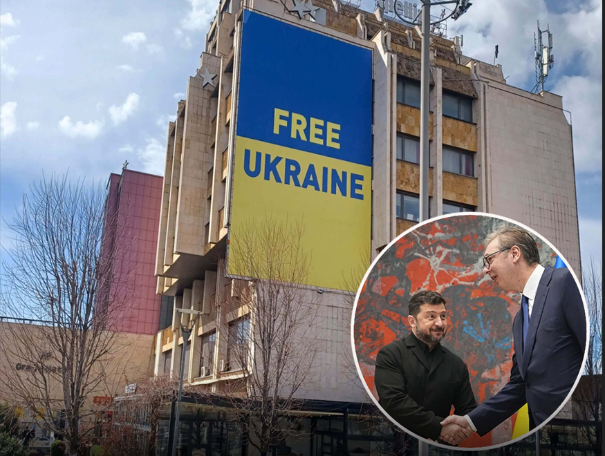 Kosova heq flamurin e Ukrainës nga qendra e Prishtinës pas deklaratës së Zelenskyt