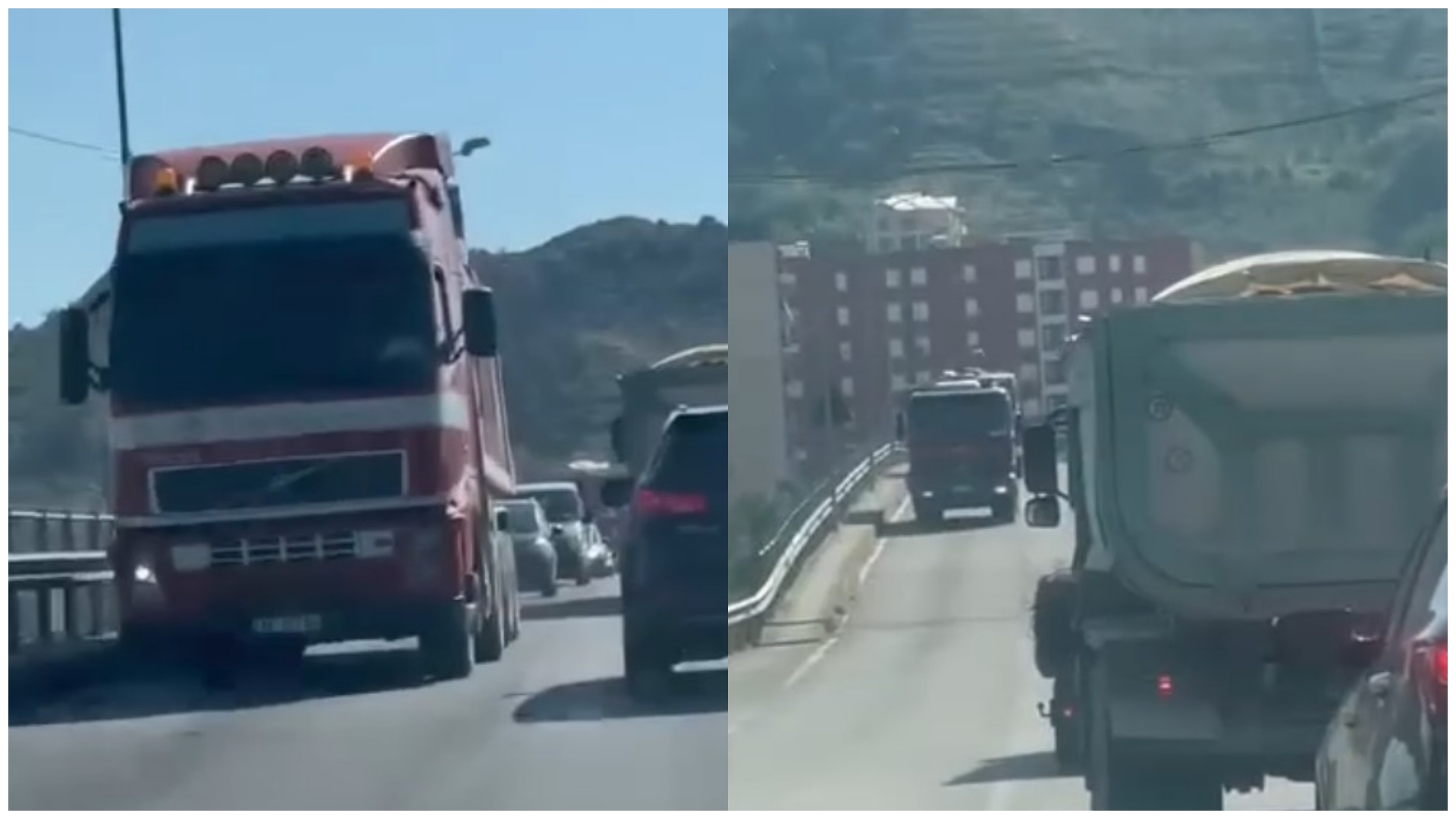 Ndalohen vetëm në tabelë? Kamionët e tonazhit të rëndë kalojnë pa pengesë në Vorë