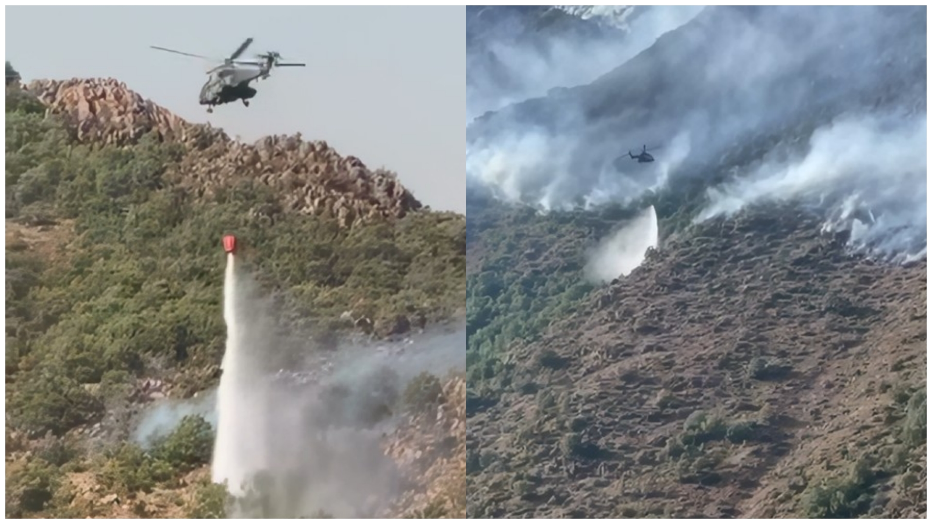 Çfarë saktësie në Bulqizë, helikopteri i bën dush pemëve