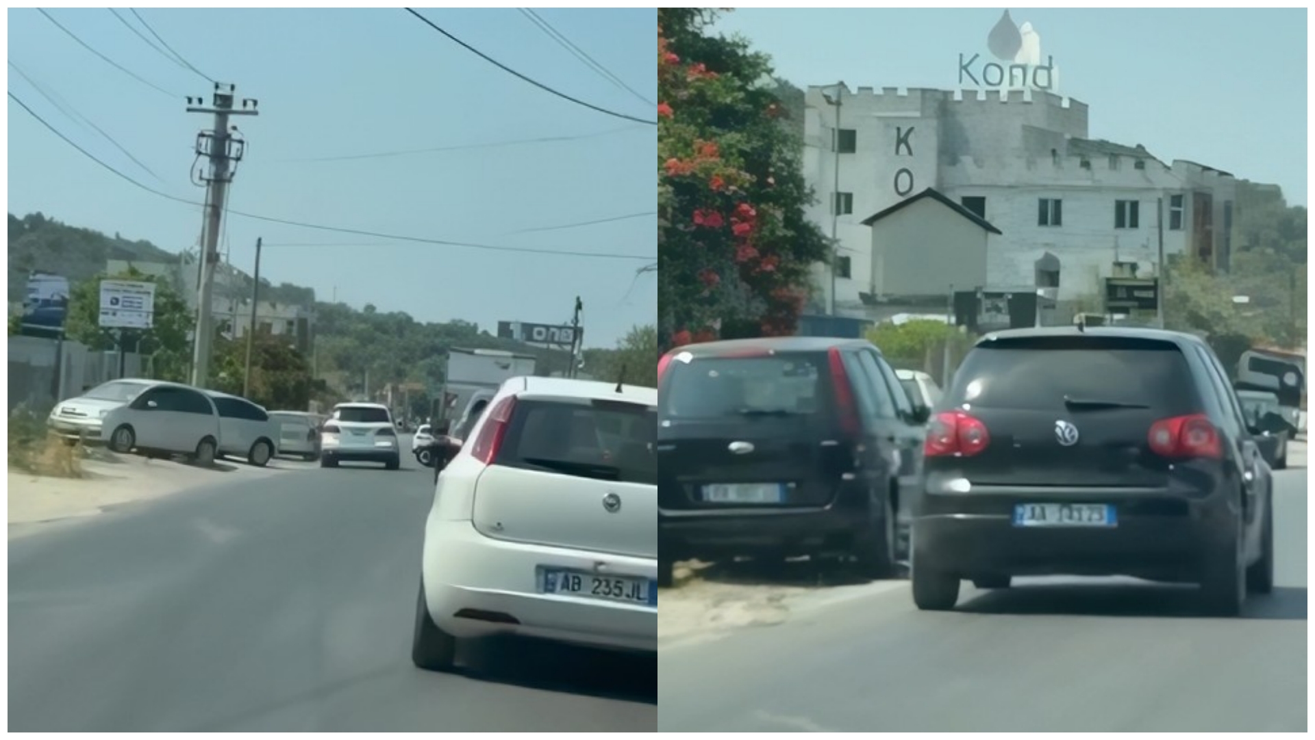 Të pa duruarit në Maminas  çajnë  trafikun duke rrezikuar të tjerët