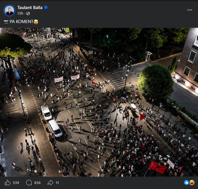 Balla zvogëlon protestën me IA, detaji që e nxorri blof