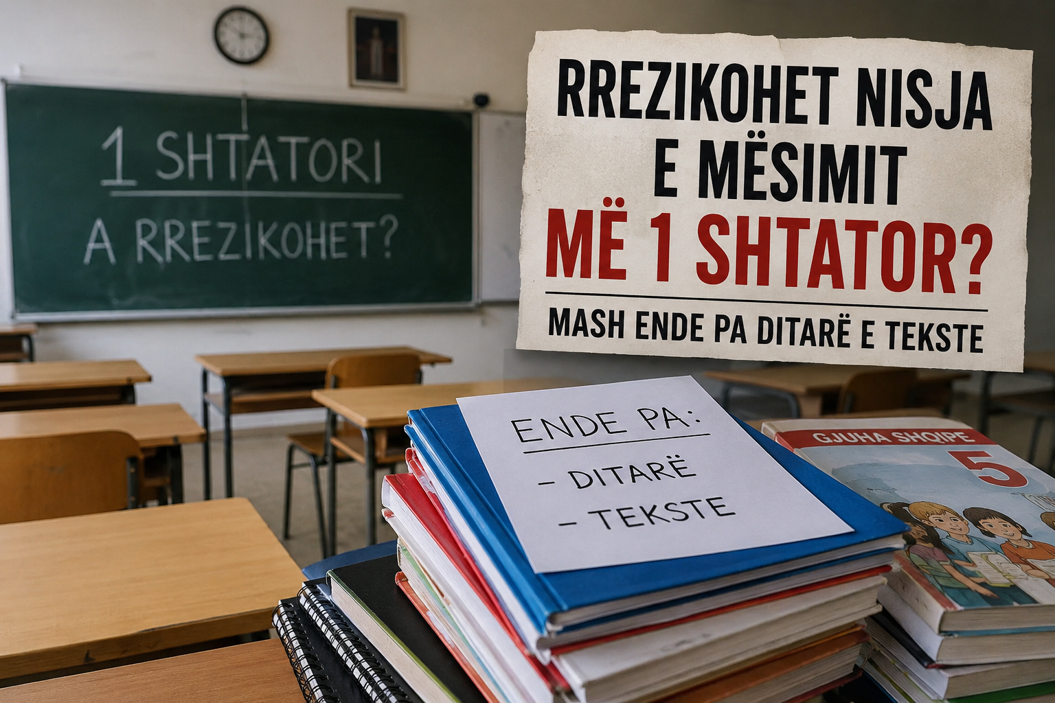 Kaos para 1 shtatorit: MASh ende pa ditarë e tekste, a rrezikohet nisja e mësimit?