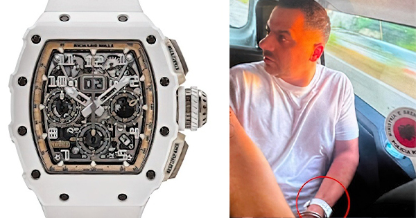 “Richard Mille” në dorën e Agasit gjatë arrestimit: Ora luksoze që kushton sa një shtëpi
