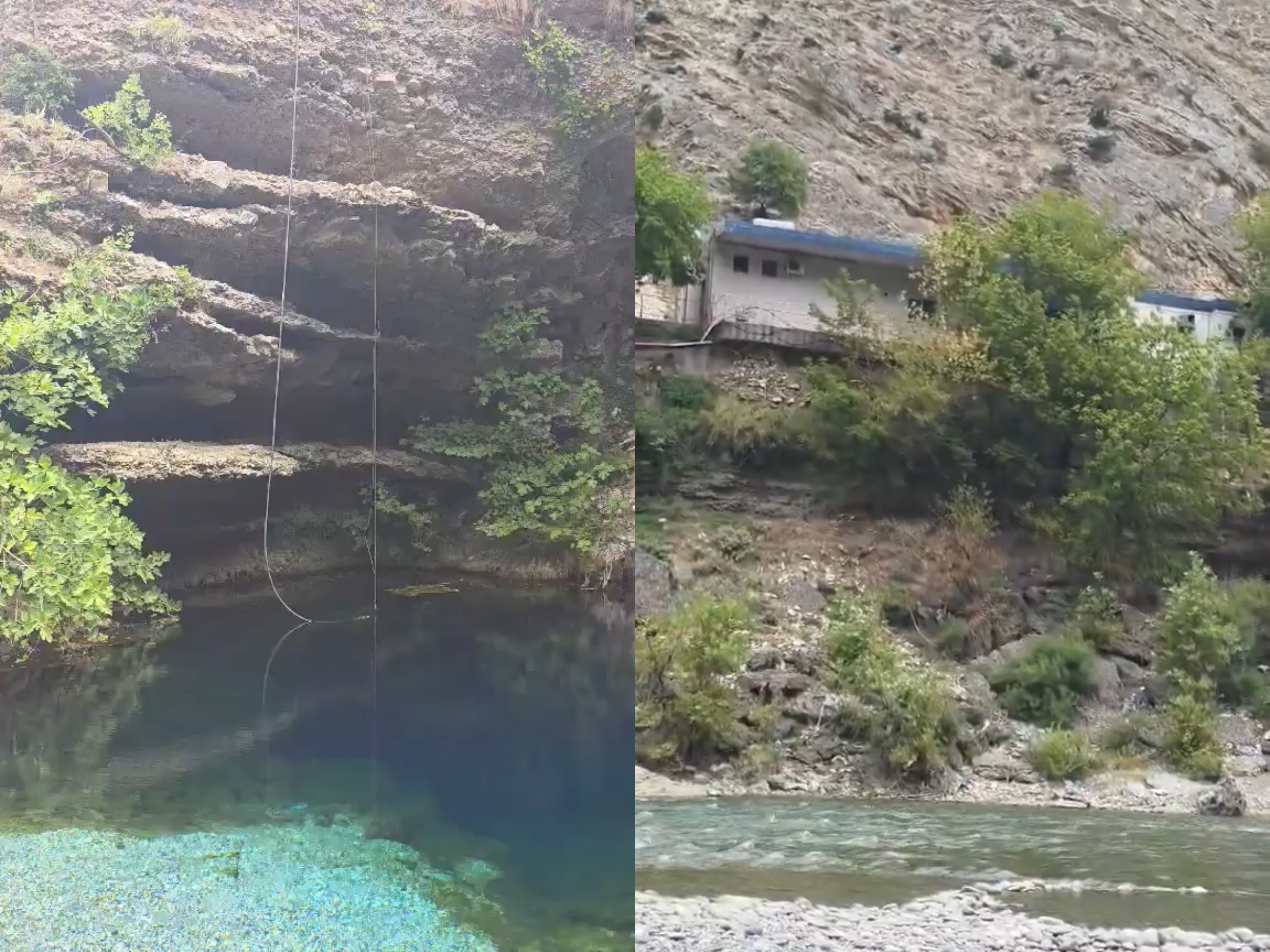 Kush po e shfrytëzon  Ujin e Zi   Turistët ngrenë alarmin për tubat dhe kabllot në burim