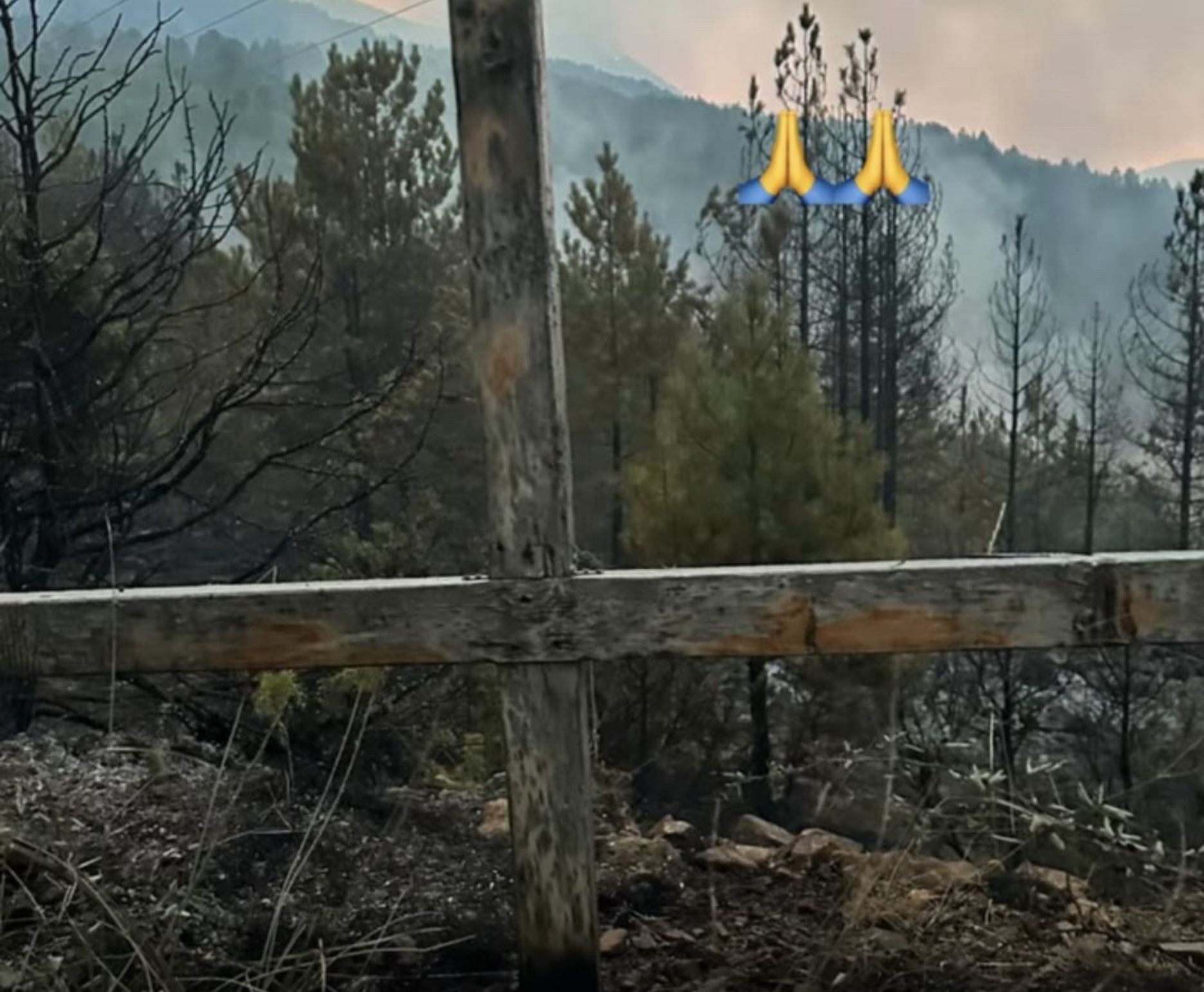 Flakët përpijnë Gojanin, por Kryqi prej druri mbetet i paprekur