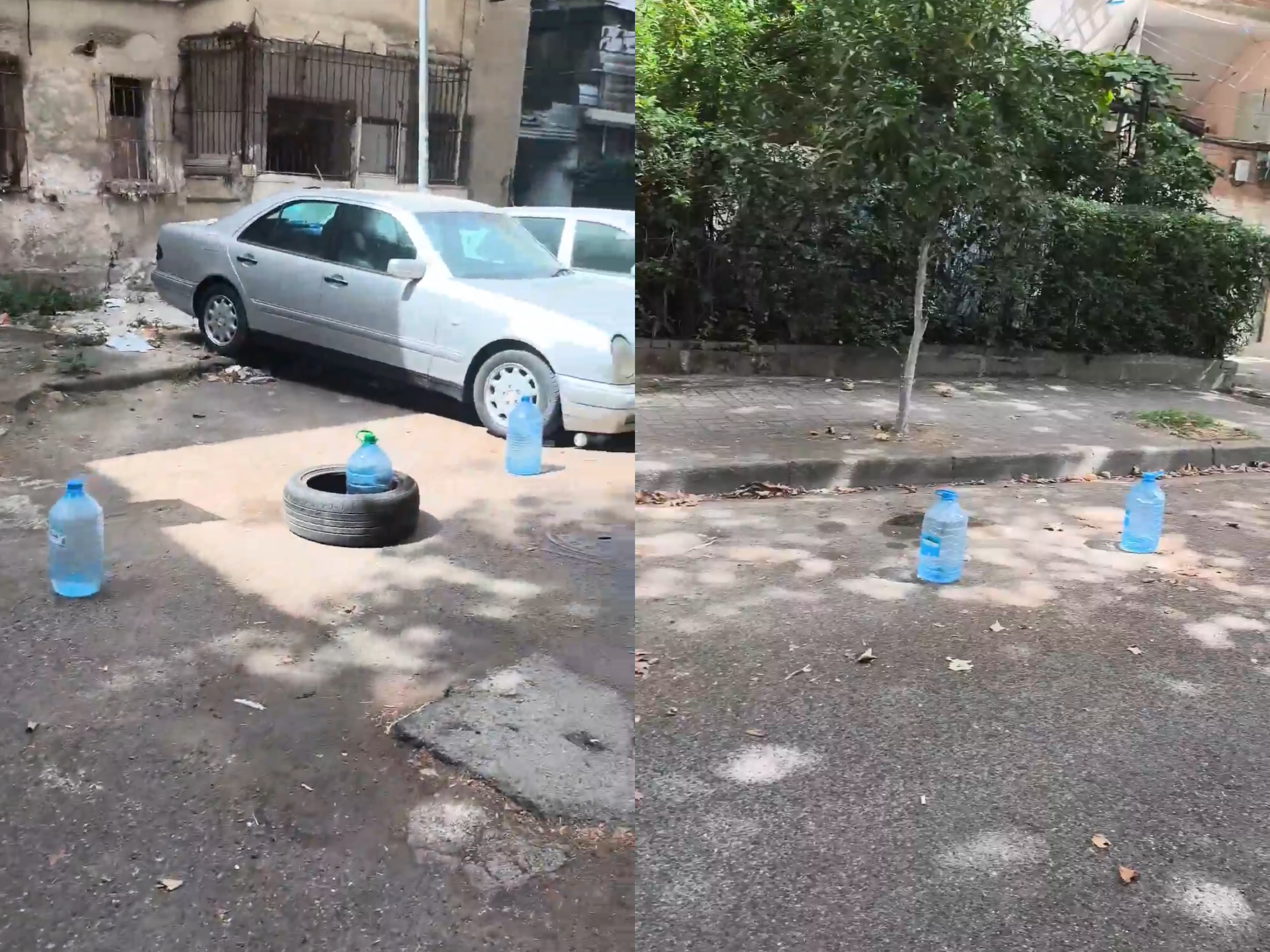 Vendet e parkimit në Tiranë zihen me bidona dhe hekura  residentët lihen në qiell të hapur