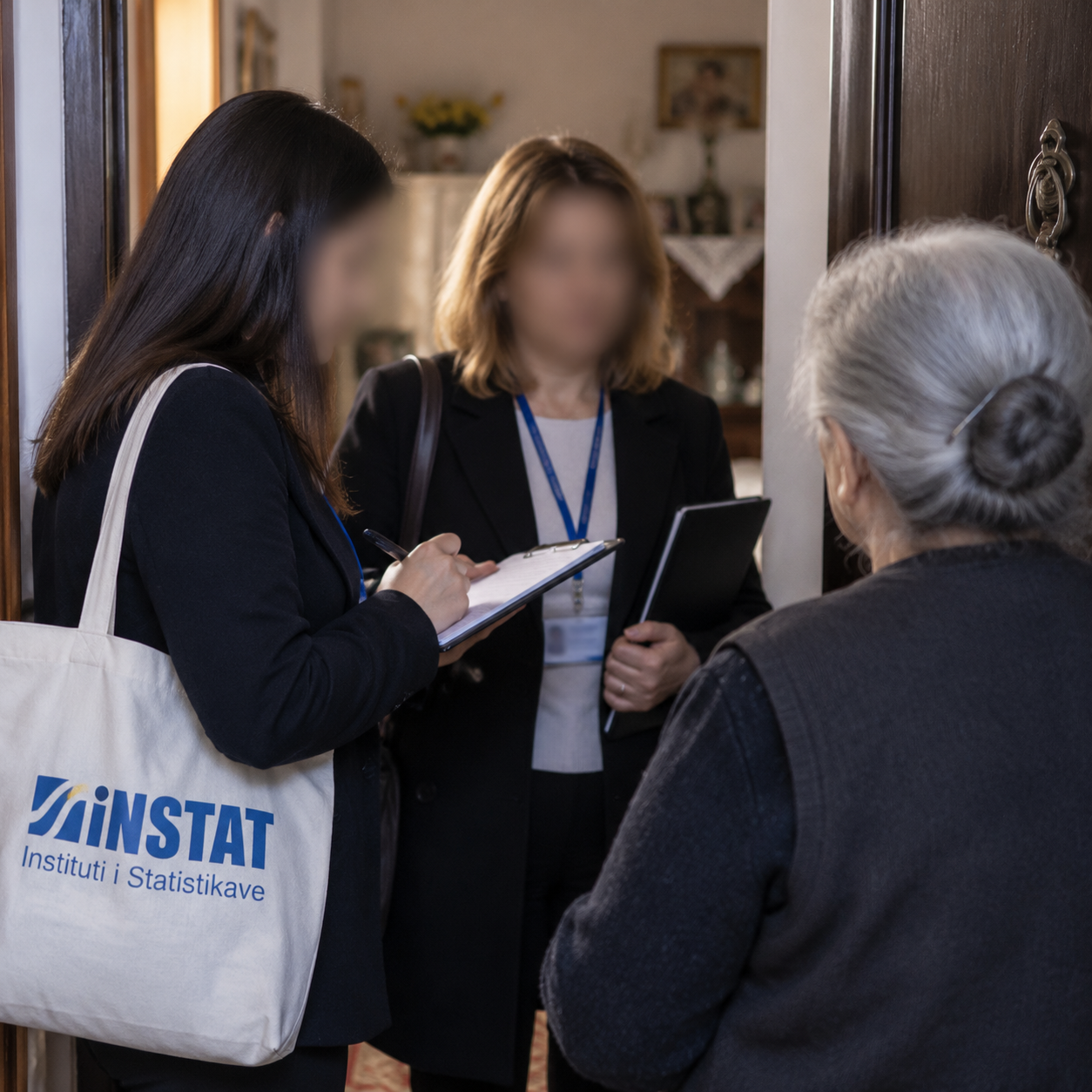 “Jemi nga INSTAT”, dy gra pyesin 70-vjeçaren sa para ka në bankë dhe çfarë pronash ka