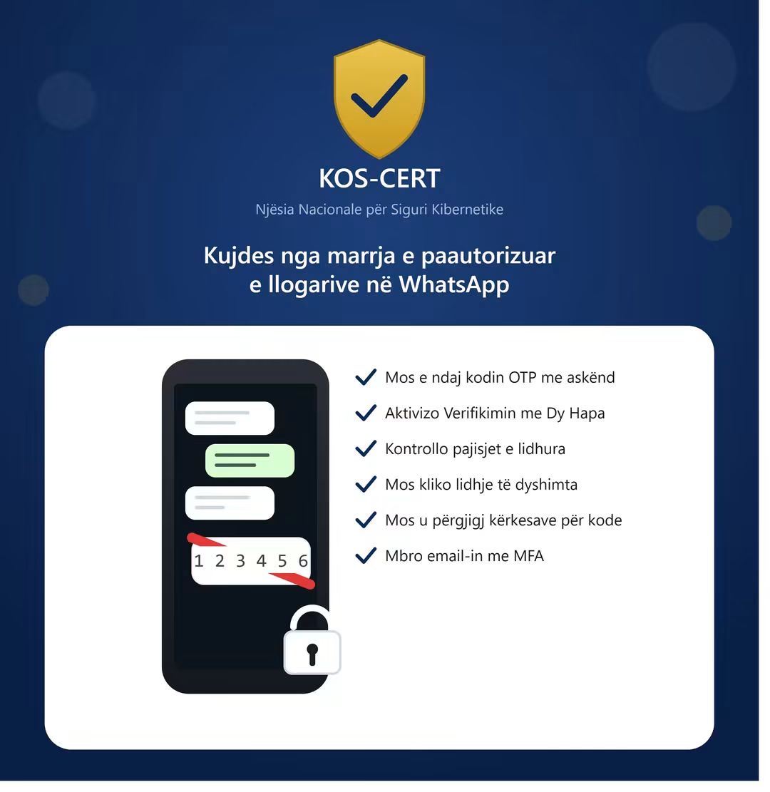 Alarm për WhatsApp-in në Kosovë! Qytetarët po humbin llogaritë, KOS-CERT nis hetimet