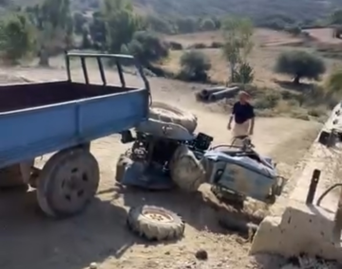 Humbi kontrollin në dishezë  i moshuari ne zetor del nga rruga dhe aksidentohet