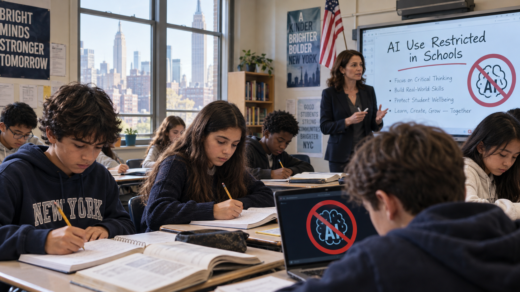 New York kufizon përdorimin e inteligjencës artificiale në shkolla