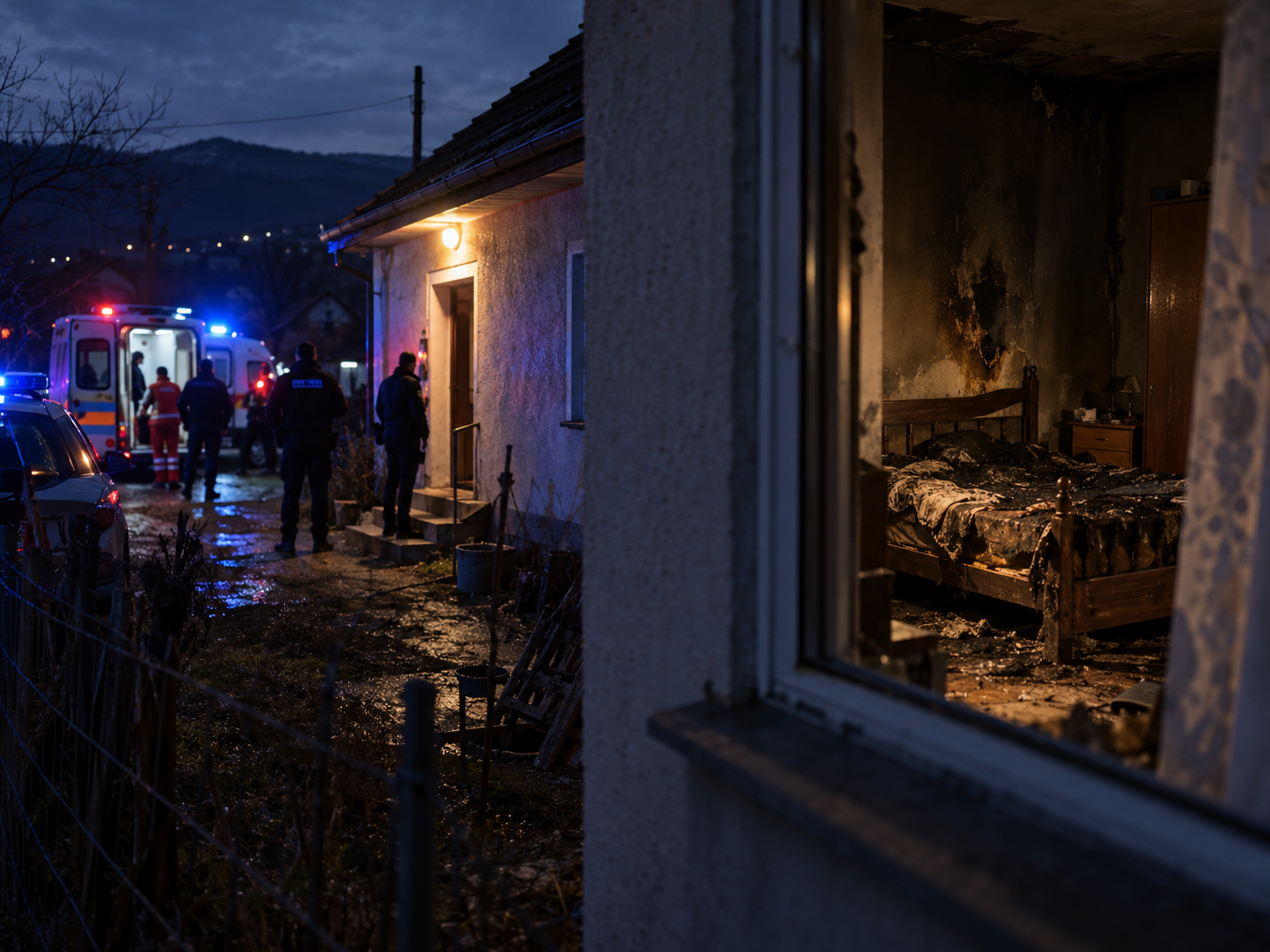 Tragjedi në Poterq të Klinës: Vëllai dyshohet se i vuri flakën krevatit të motrës dhe sulmoi nënën, vajza vdes në QKUK