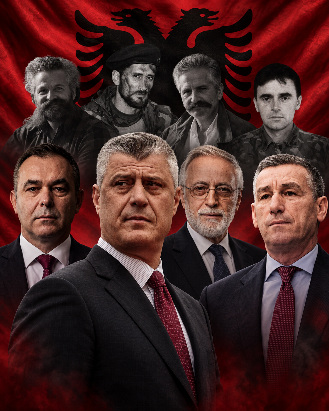 Sondazhi në JOQ  95  e shqiptarëve kundër dënimit të ish krerëve të UÇK