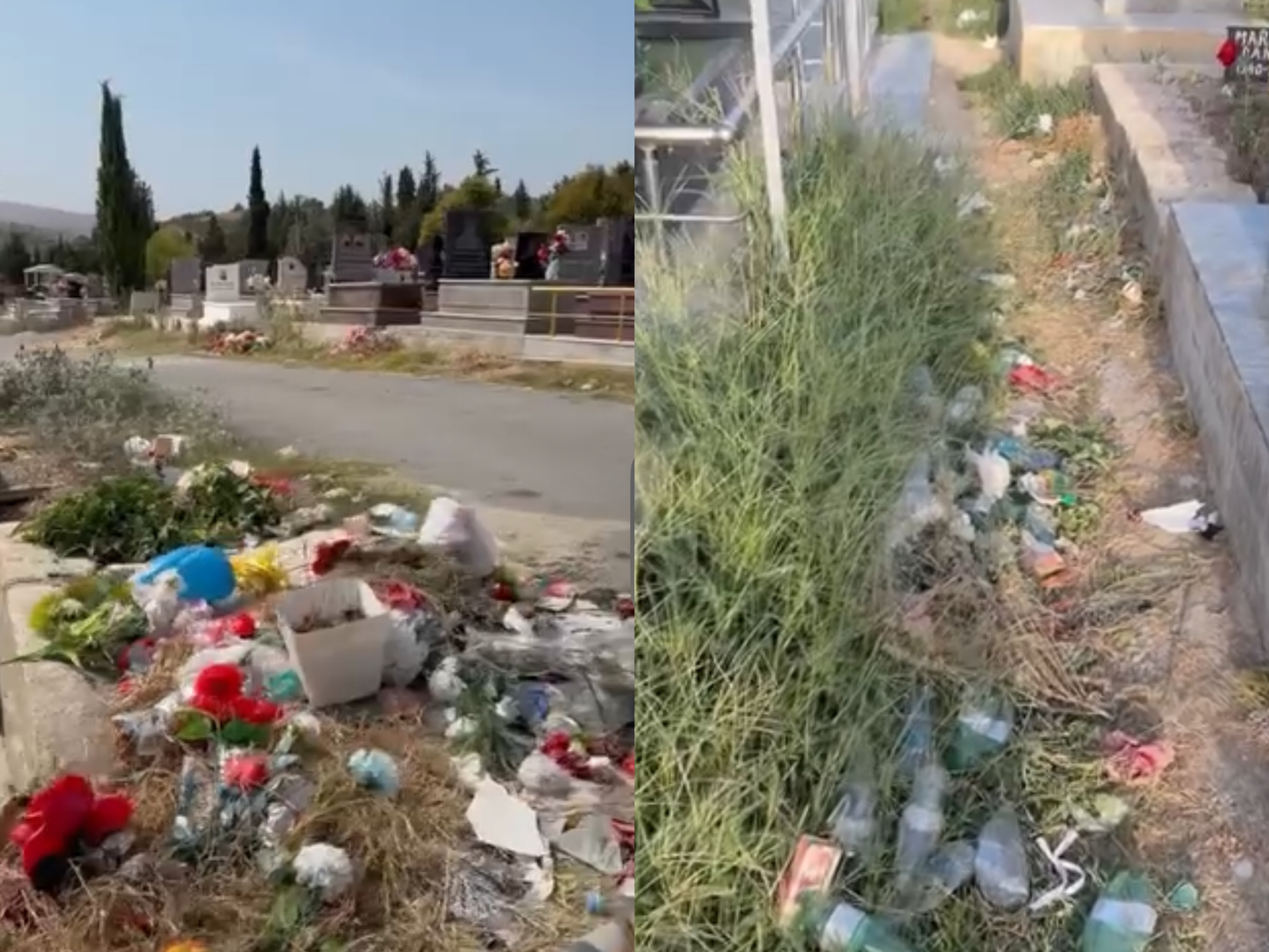 “Në harresë” varrezat e reja të Beratit, pa ndriçim dhe mes mbeturinave