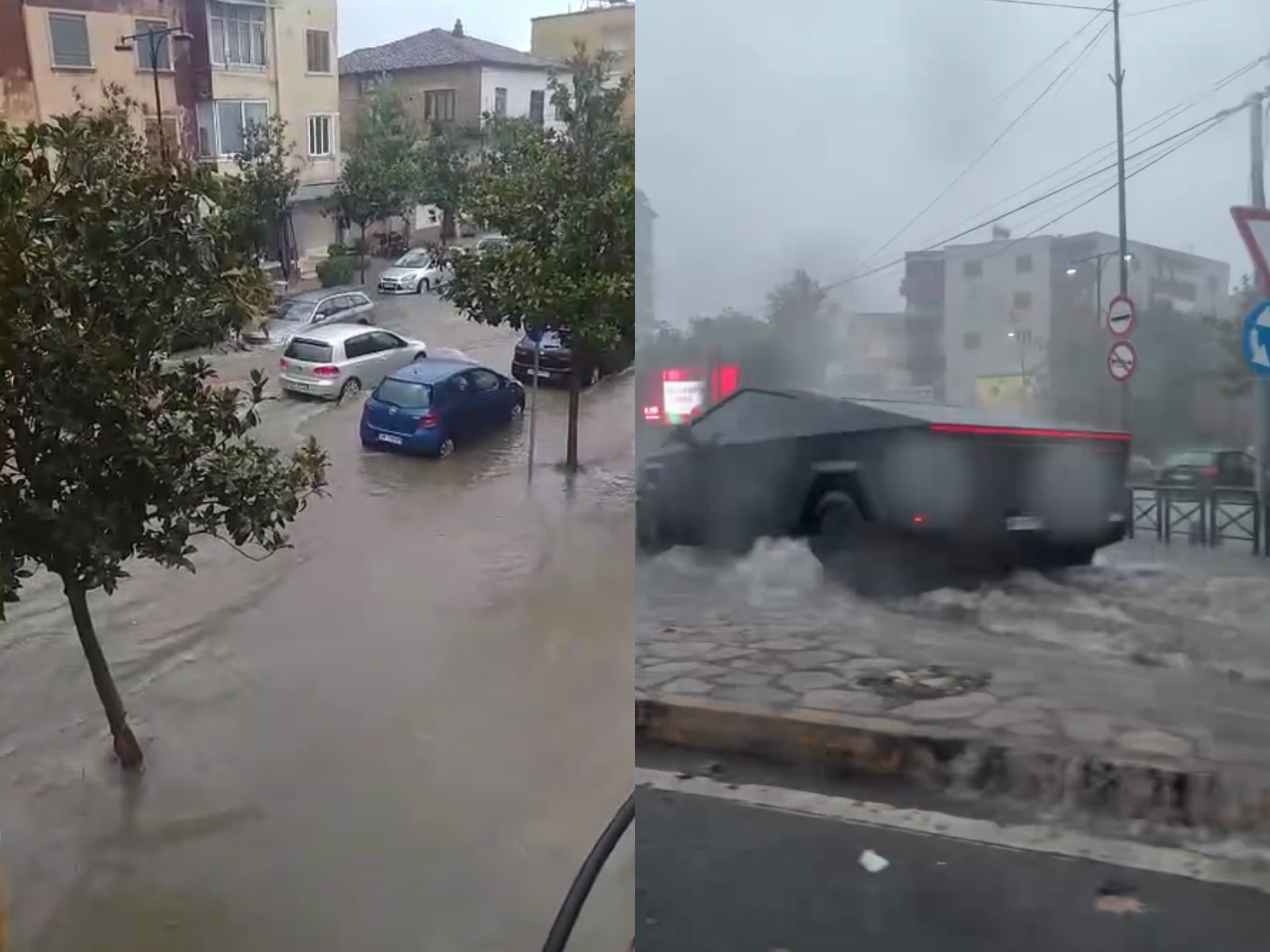 10 minuta shi  mjaftojnë  për të përmbytur Elbasanin  Ku janë kanalizimet 