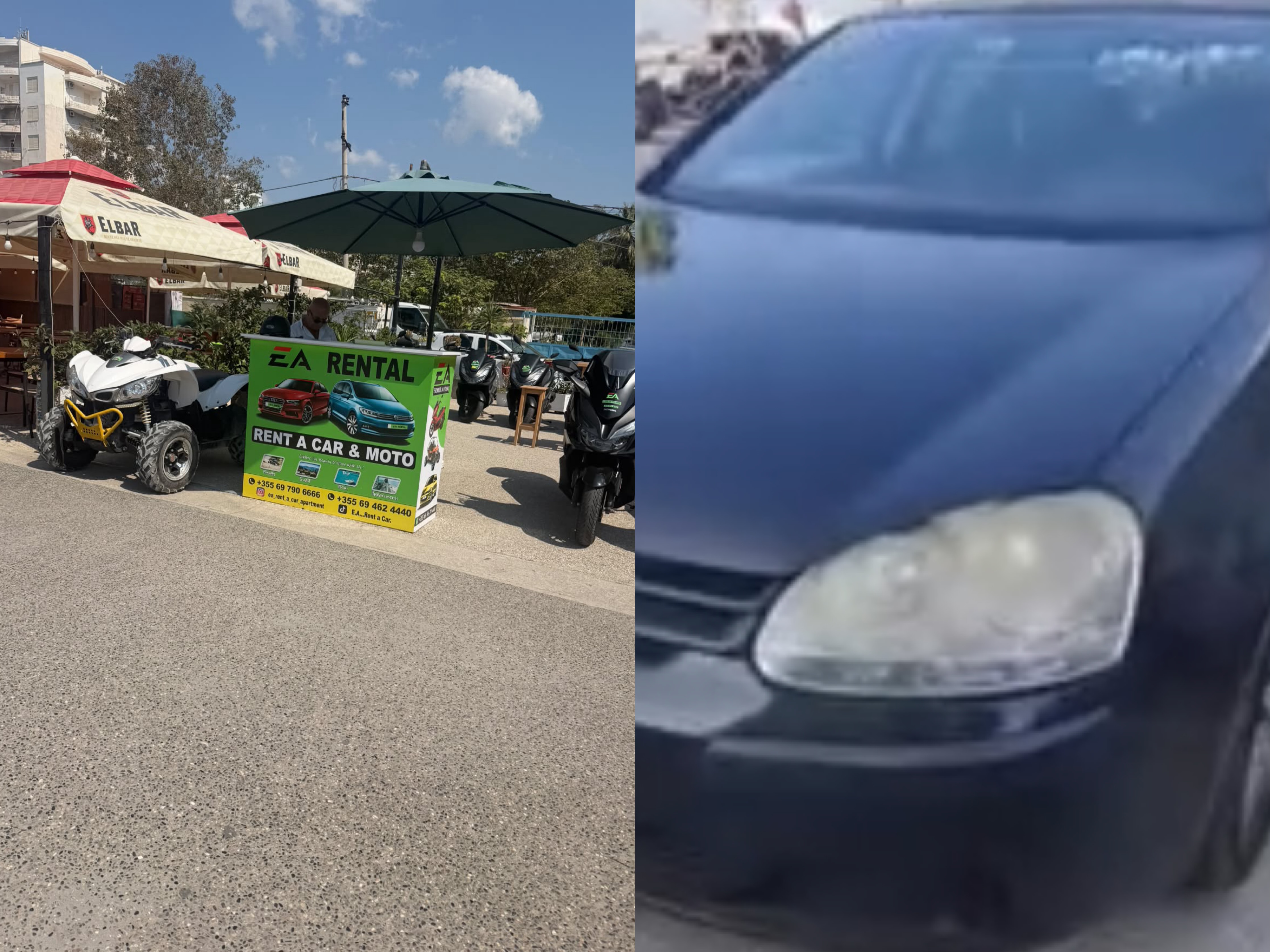  Kujdes kur merrni makina me qira  pagova 200€ për një gërvishtje të mbuluar nga pluhuri 