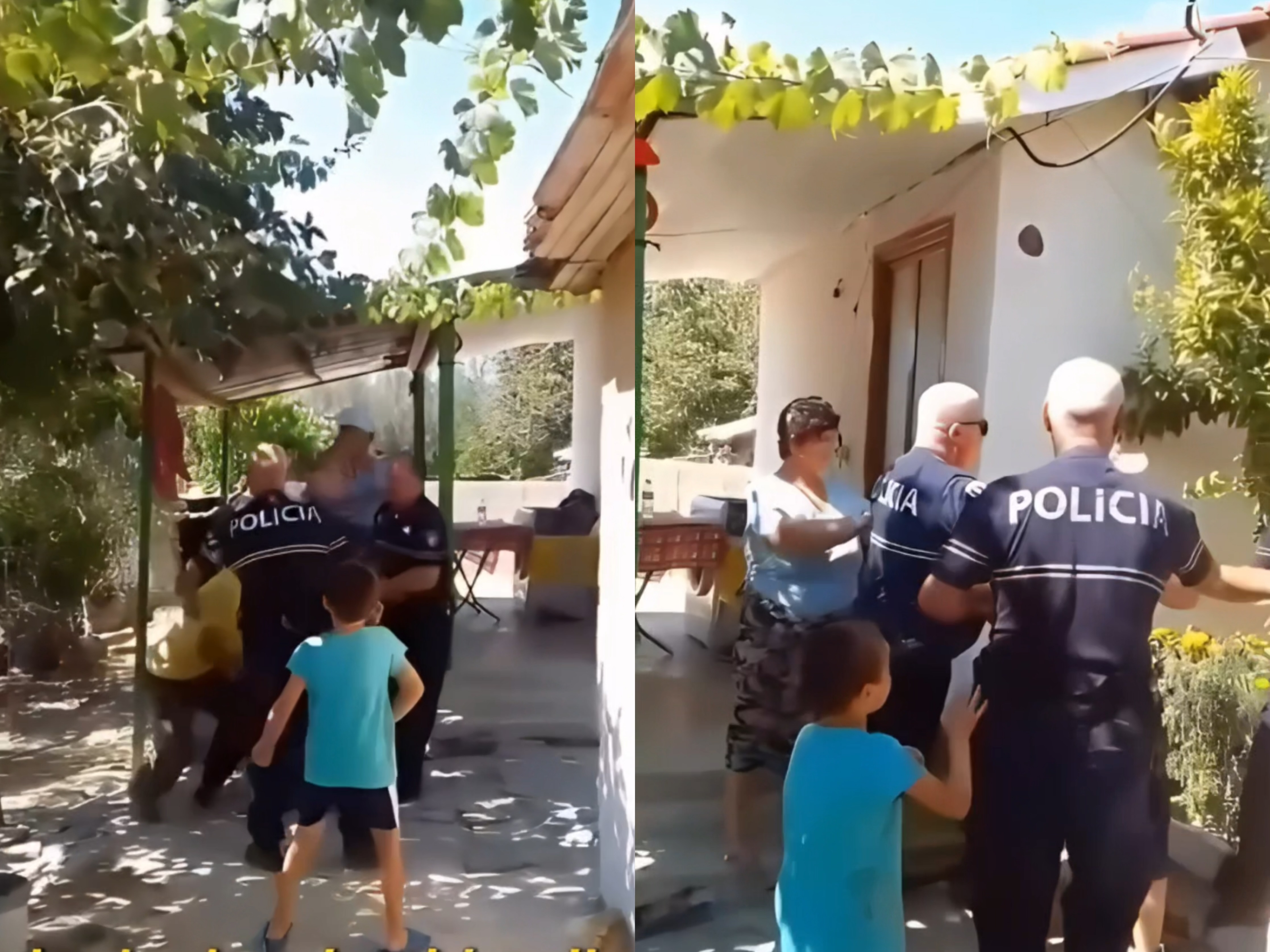Policia merr zvarrë kryefamiljarin në sy të fëmijëve që qajnë: Jo o xhaxhi Polici, jo