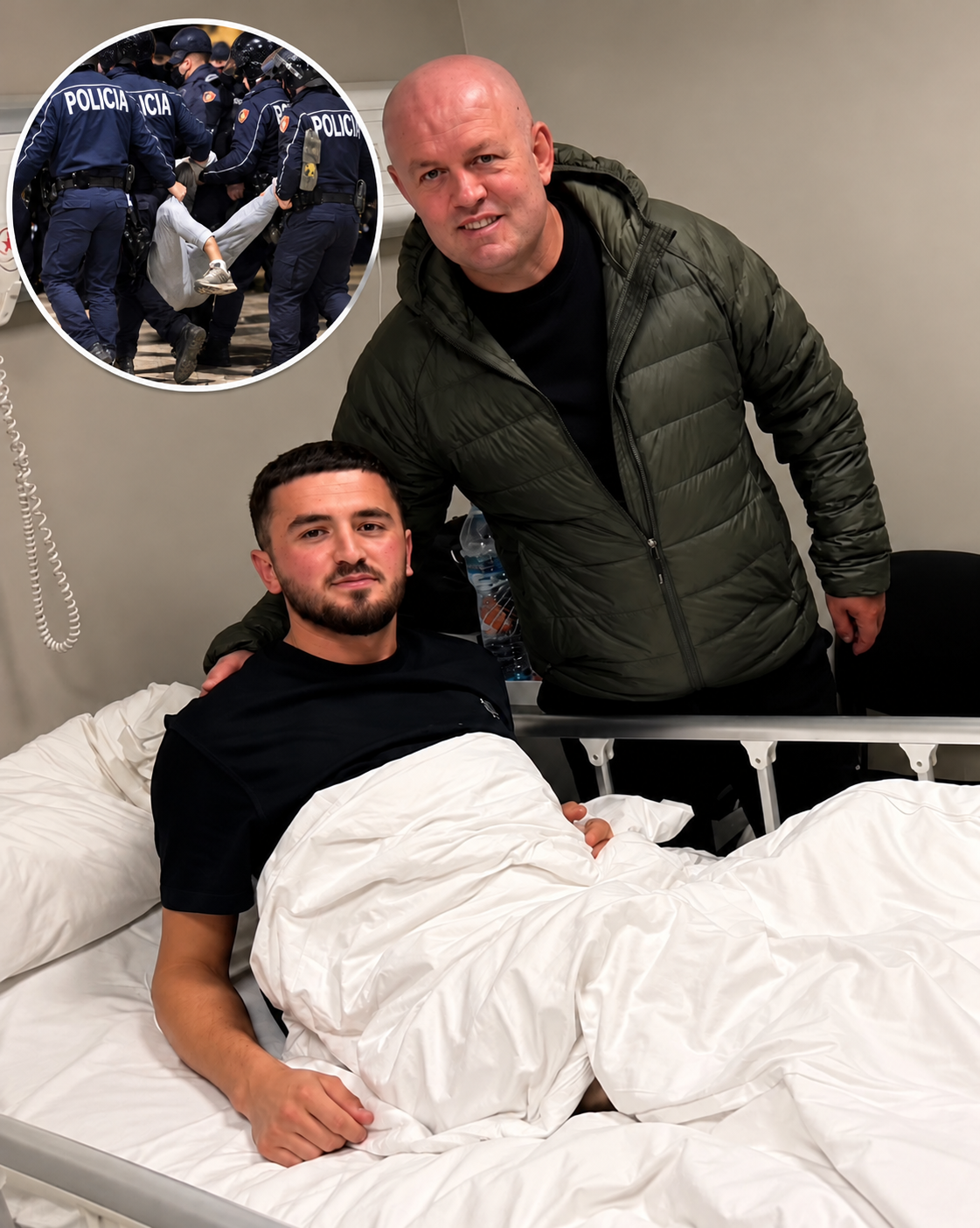 Policia e çon në spital, Mariglen Disha shkon për propagandë
